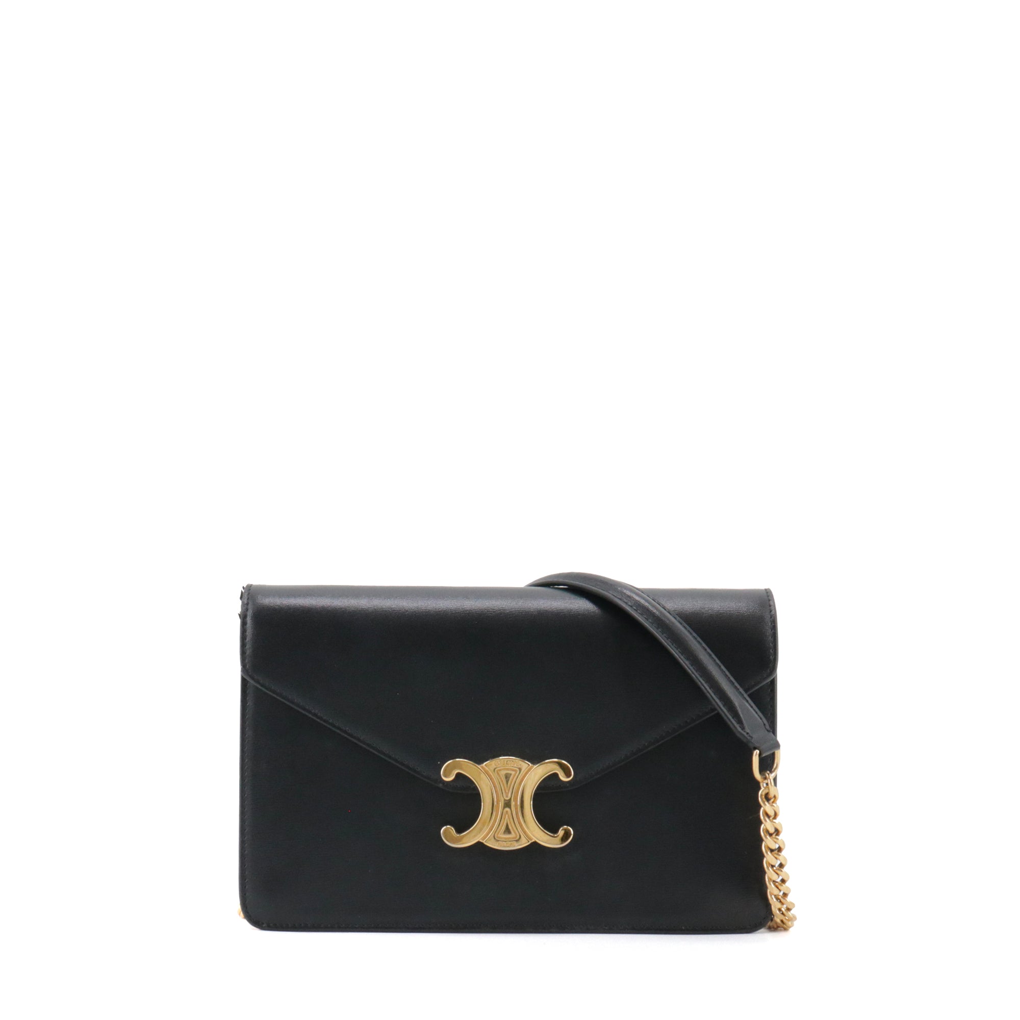 CELINE - Sac à bandoulière Margo Celine en cuir noir