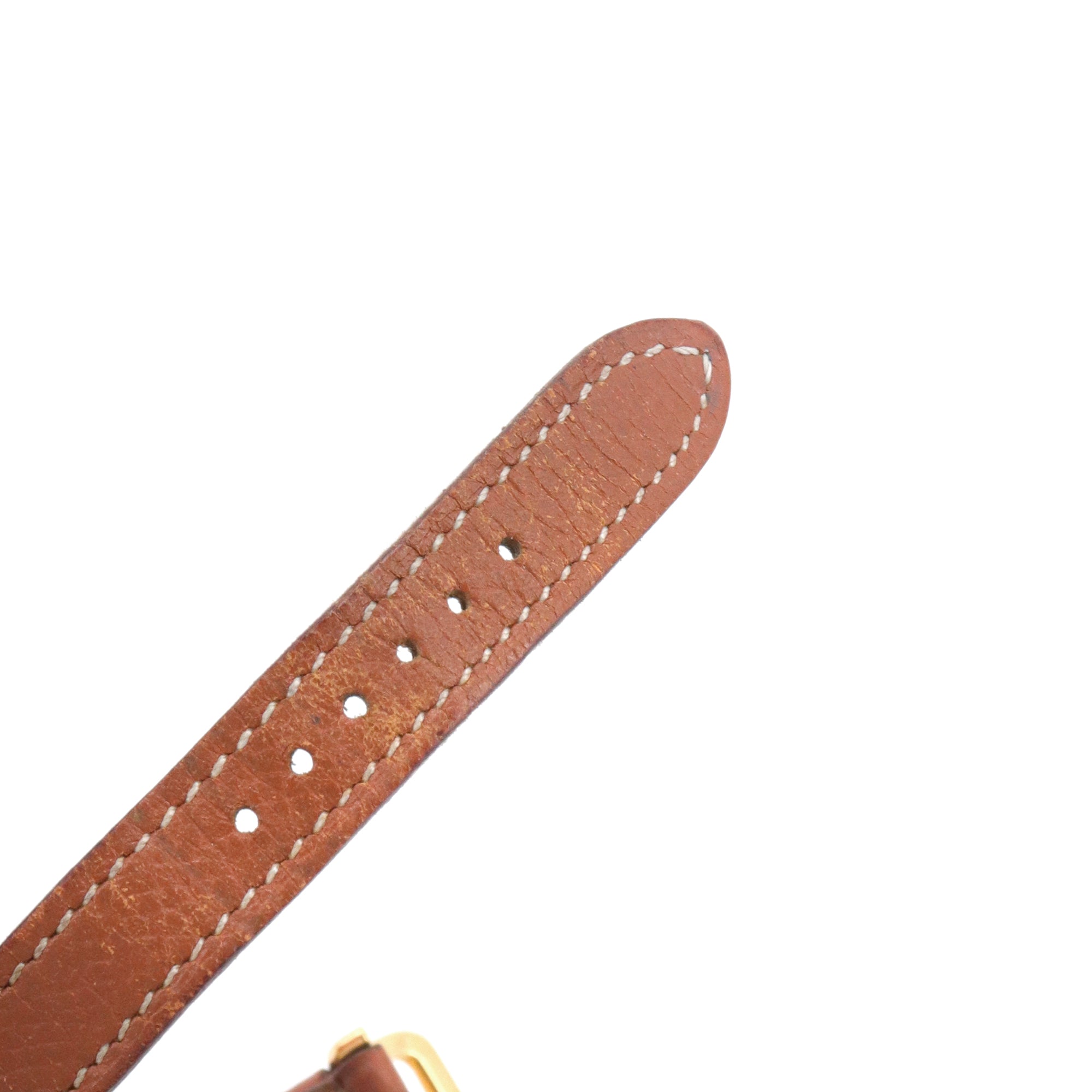HERMÈS - Montre Kelly Hermès en cuir gold