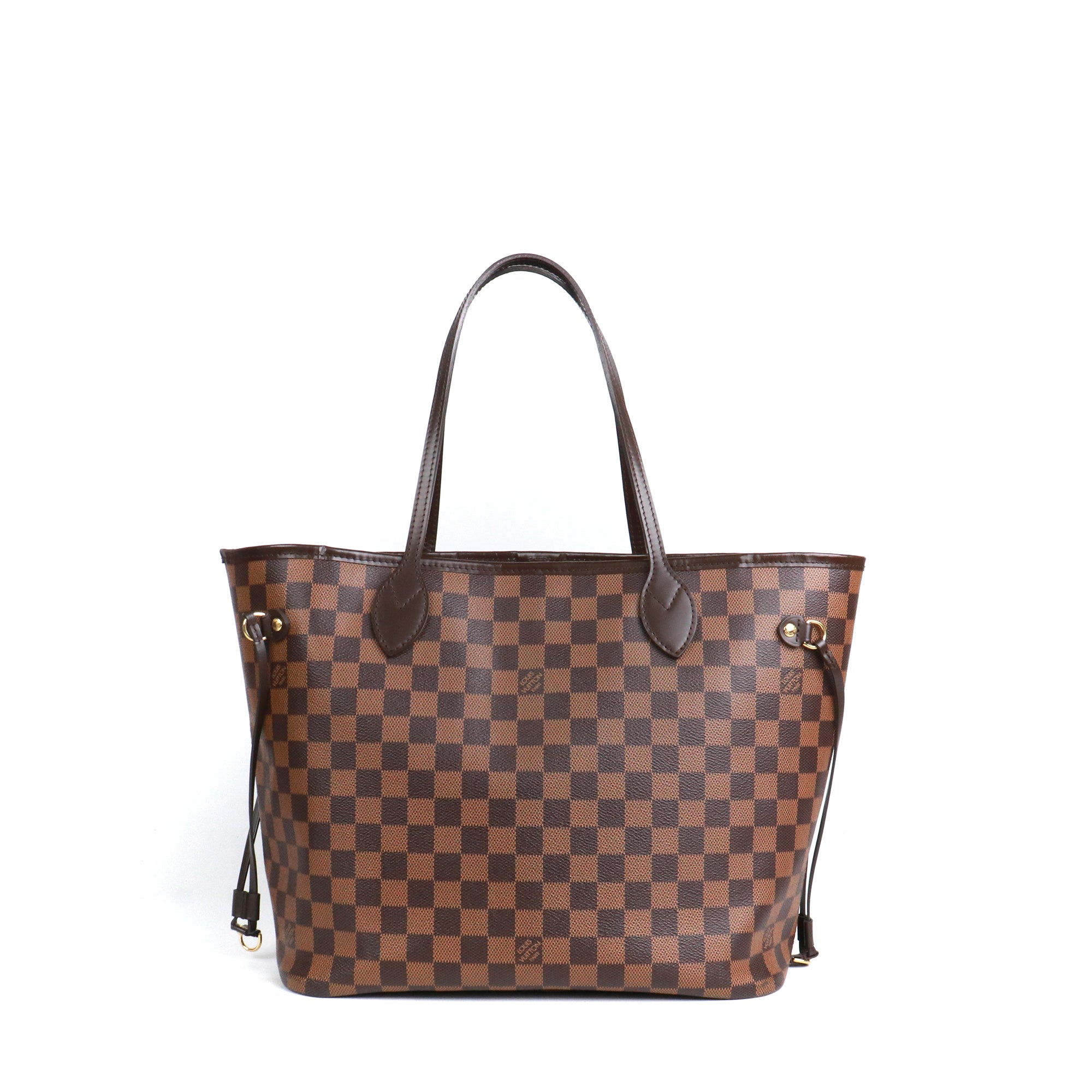 LOUIS VUITTON - Sac cabas Neverfull MM Louis Vuitton en toile enduite damier ébène