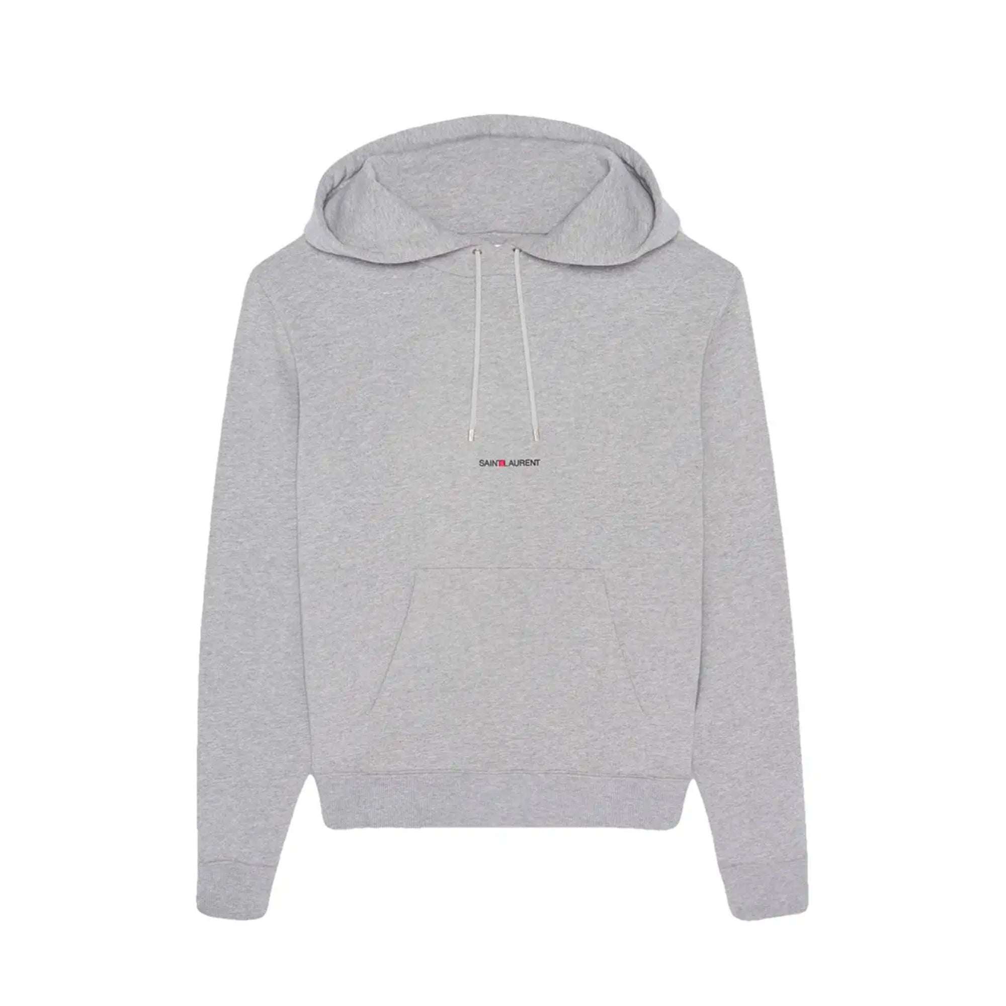 SAINT LAURENT - Sweat à capuche Rive Gauche Saint Laurent gris (M)