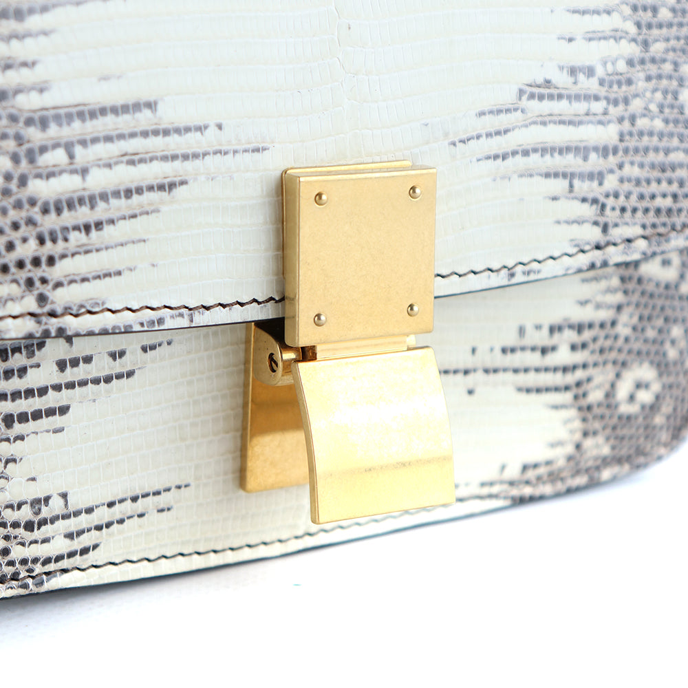 CELINE - Classic Box shoulder bag in lizard