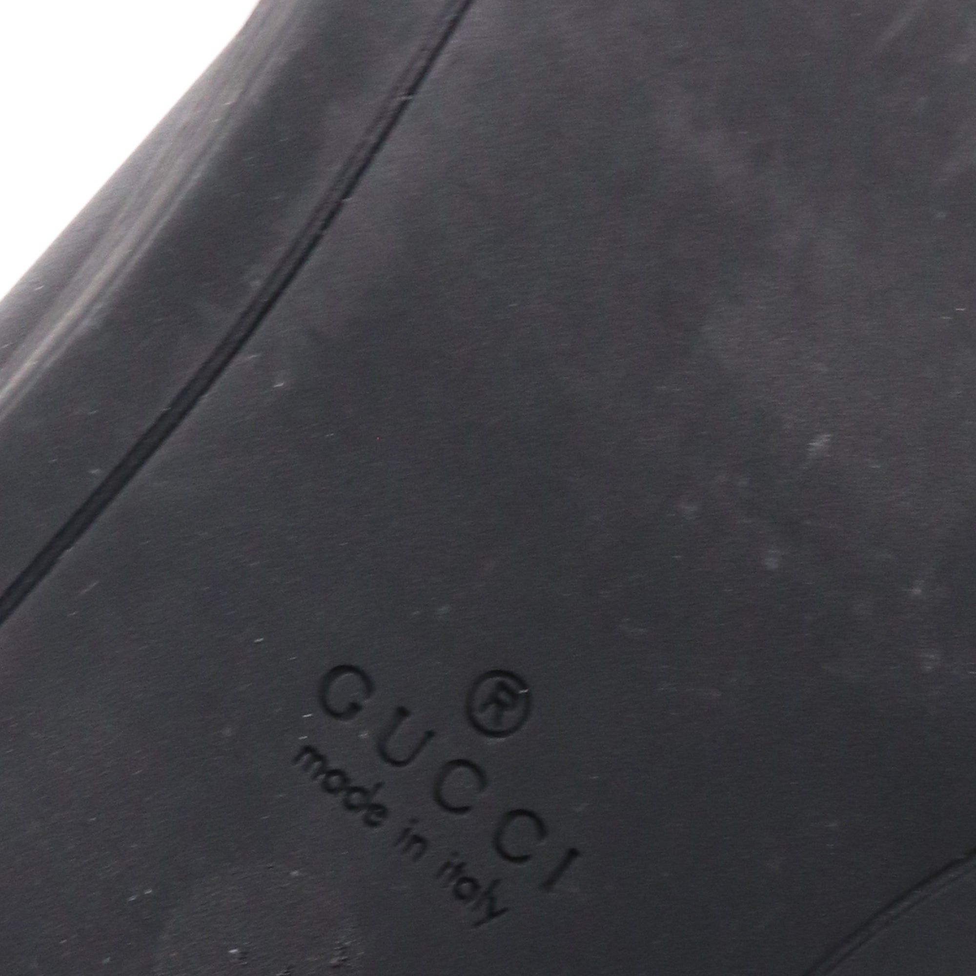 GUCCI - Bottes GG Gucci en cuir monogrammé noir (T39)