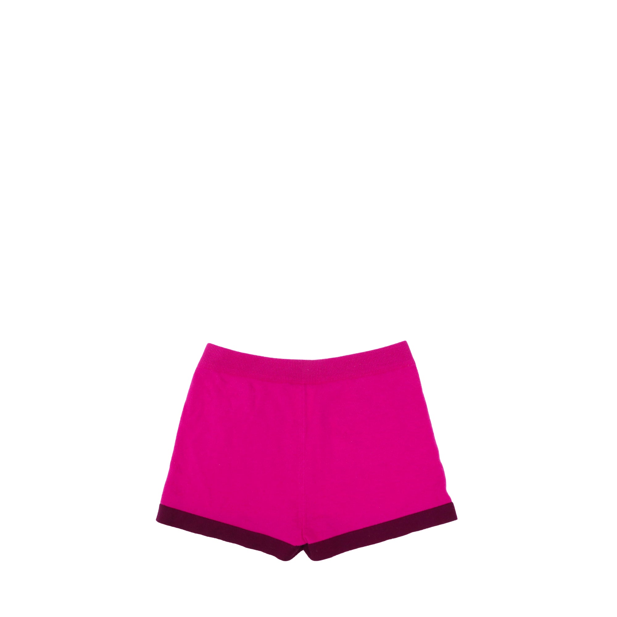 CHANEL - Short Chanel en cachemire rose fuchsia (T38)