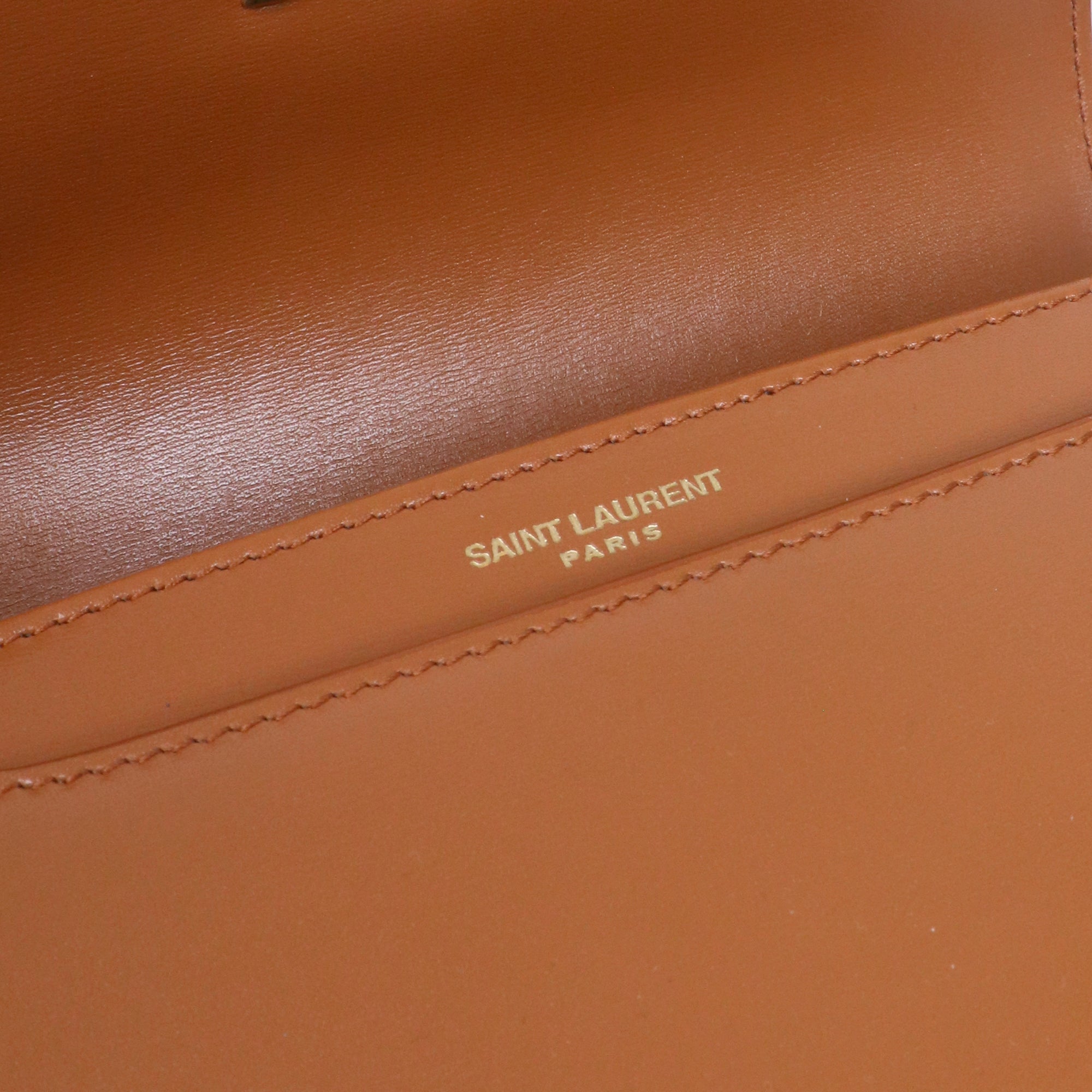 SAINT LAURENT - Loulou Puffer small shoulder bag in beige leather