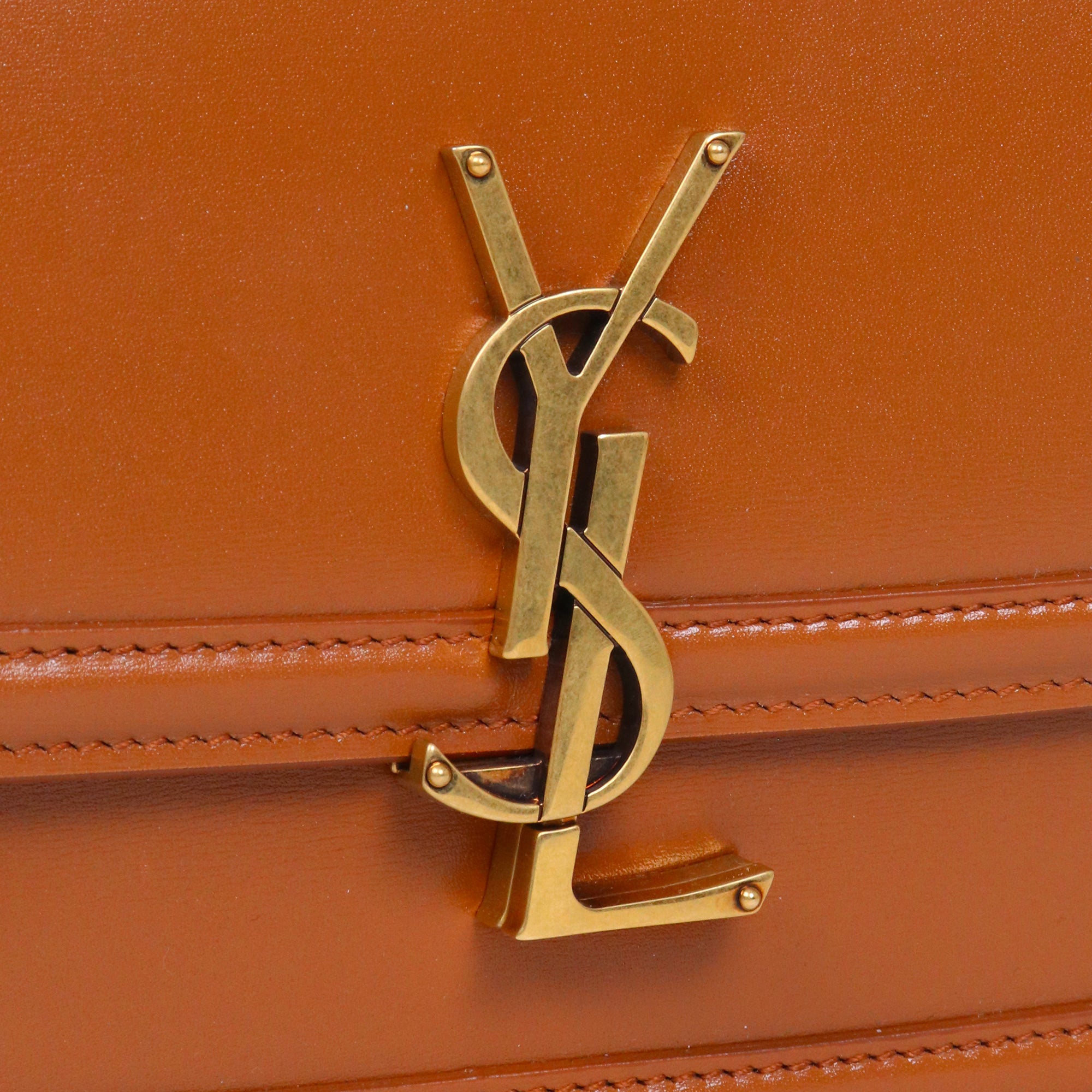 SAINT LAURENT - Loulou Puffer small shoulder bag in beige leather