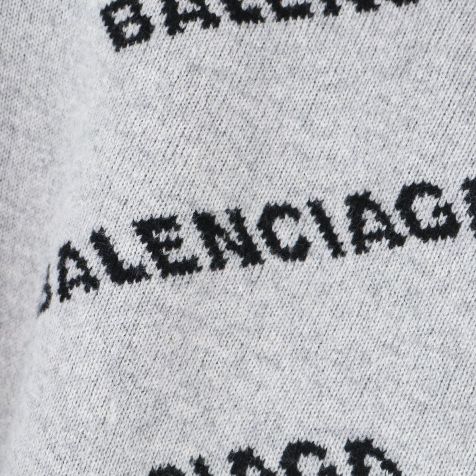 BALENCIAGA - Wool sweater with logos (T34)