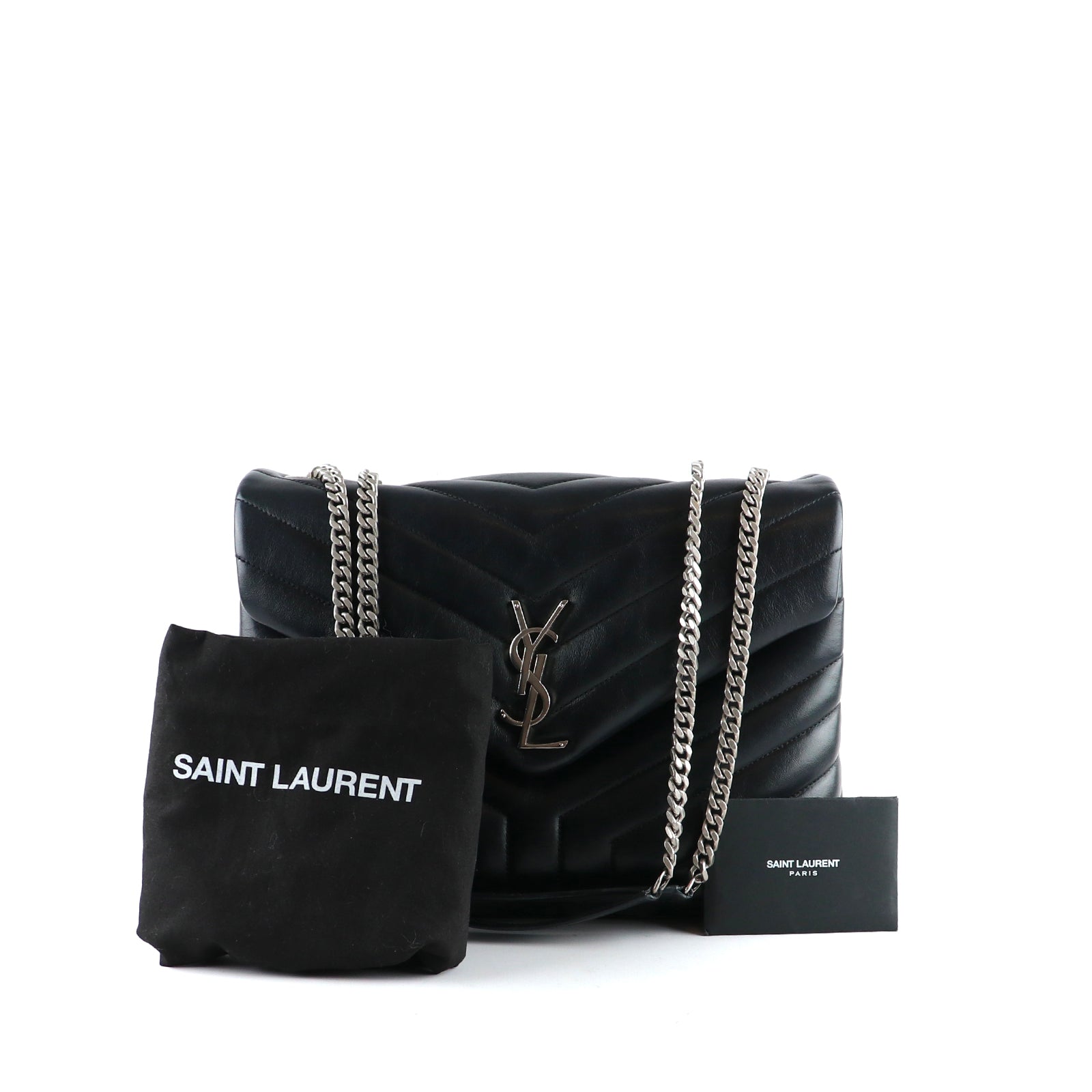 SAINT LAURENT - Sac à épaule Loulou medium en cuir matelassé