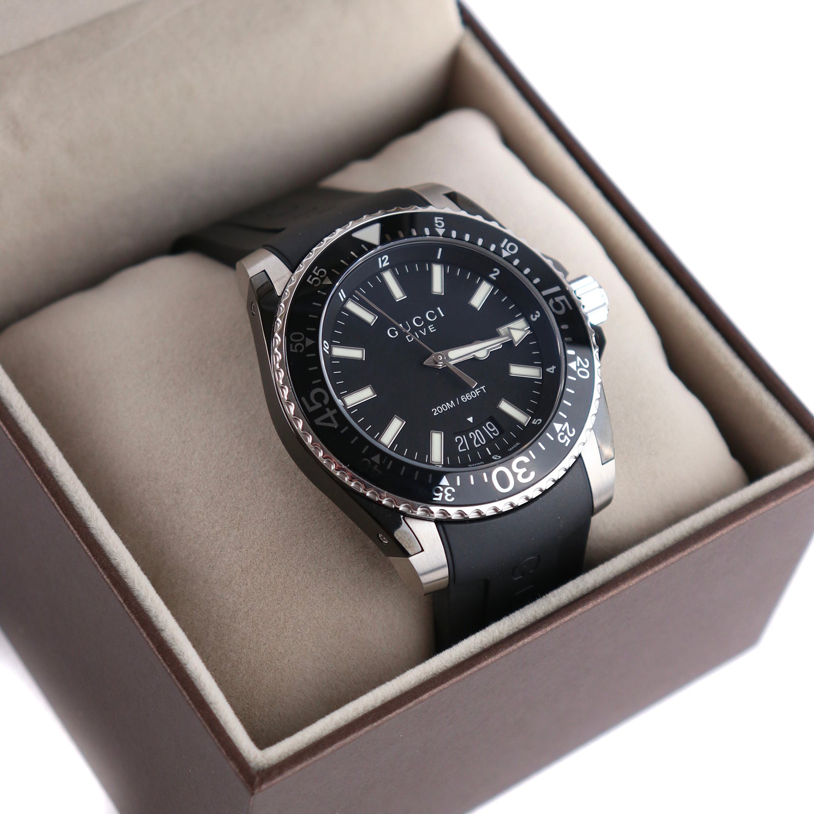 GUCCI - Montre Dive 45mm en acier