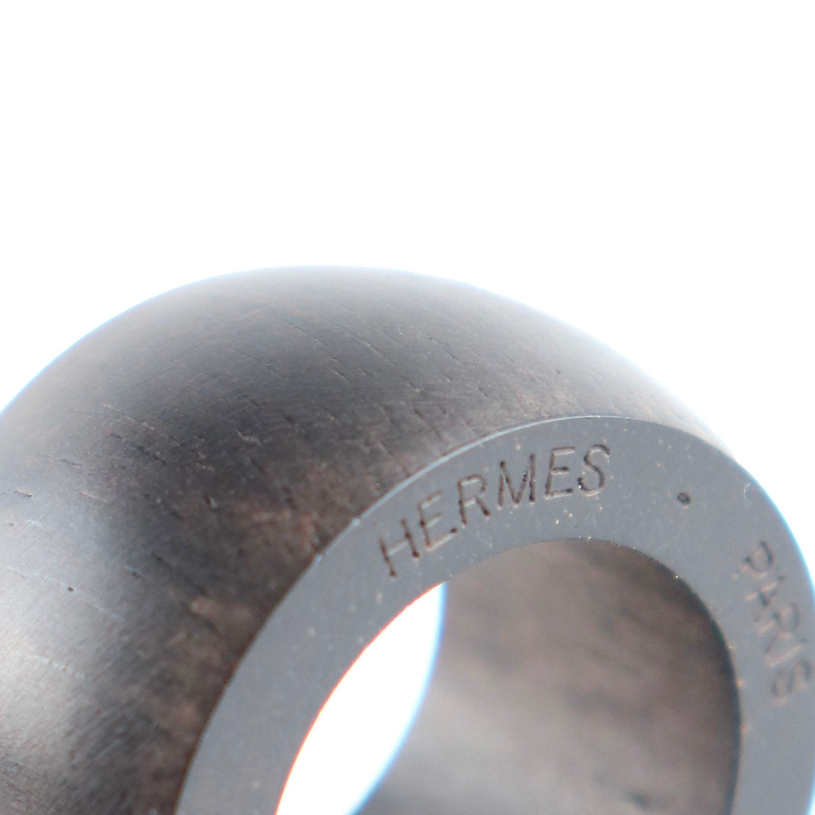 HERMÈS - Bague en bois (T53)