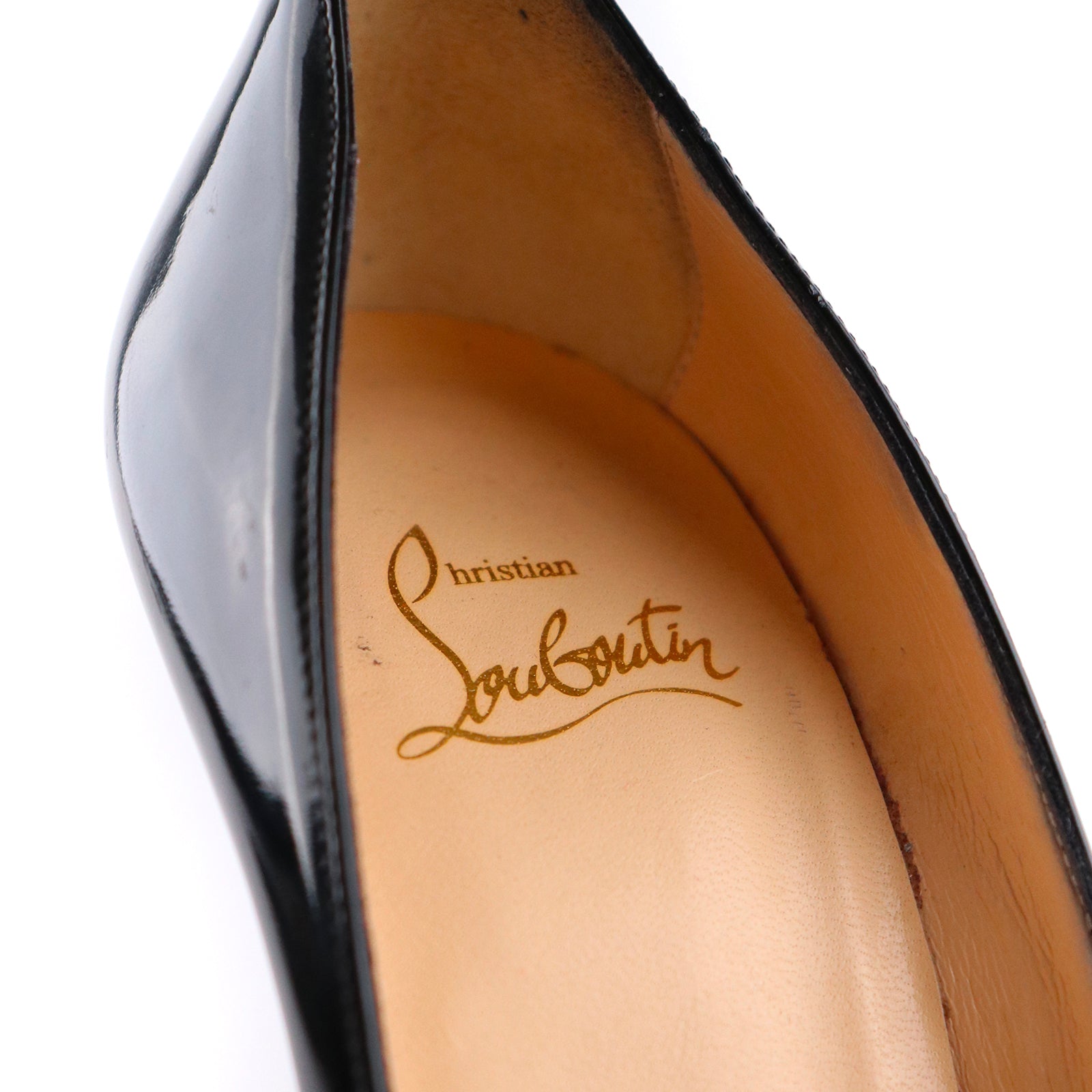 LOUBOUTIN - Escarpins So Kate en cuir verni noir (T37,5)