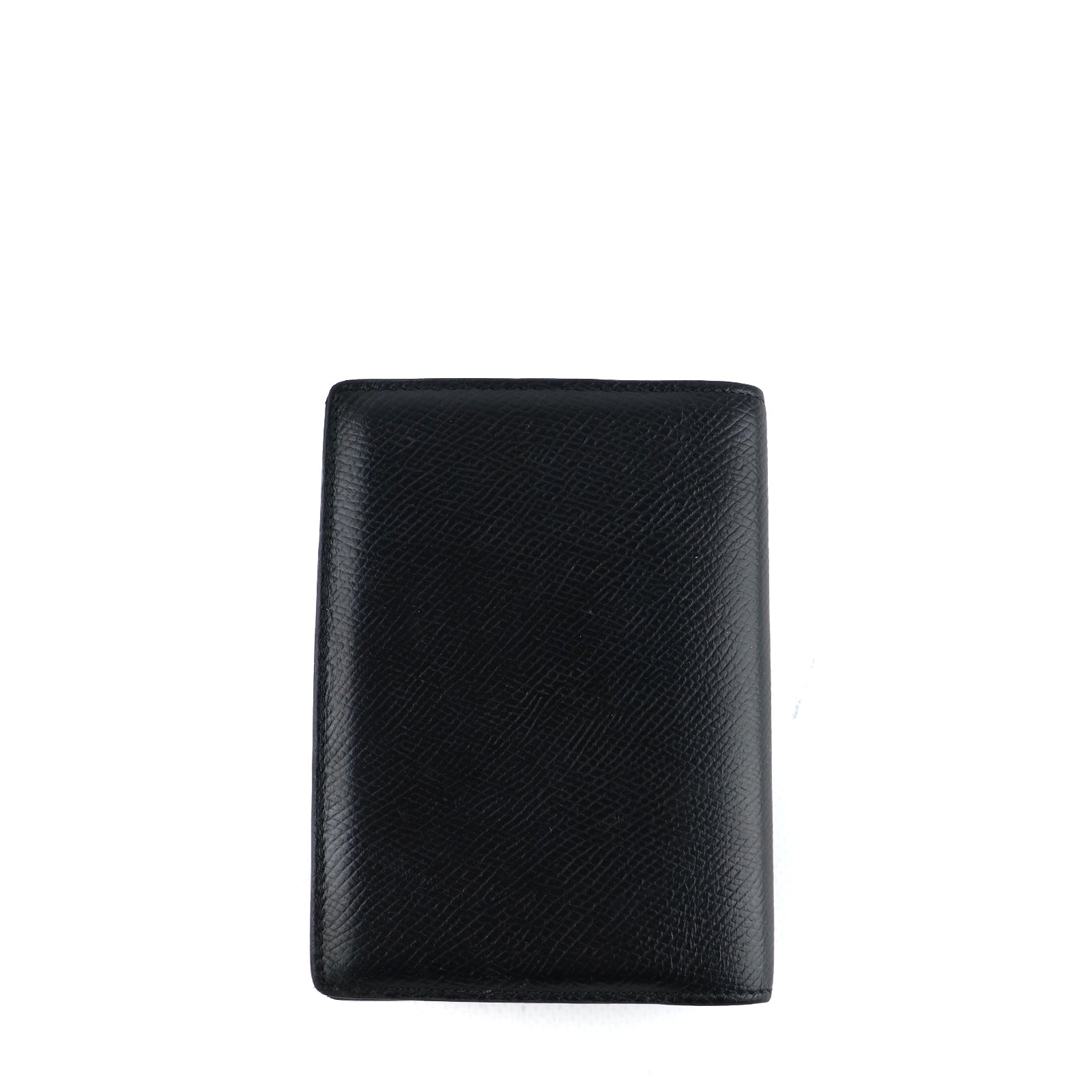 CELINE - Etui pour passeport en cuir grainé noir