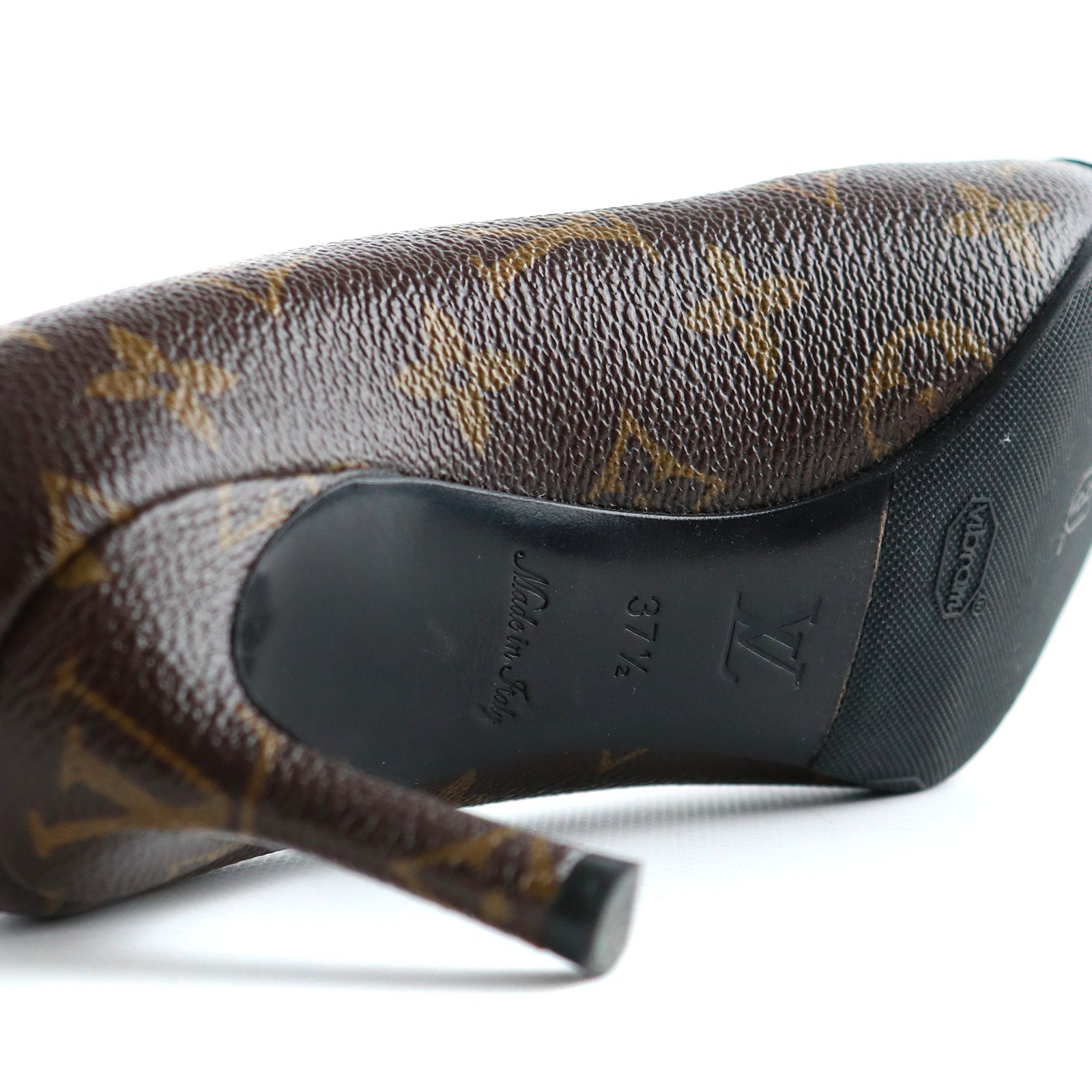 LOUIS VUITTON - Escarpins en toile monogramme (T37,5)