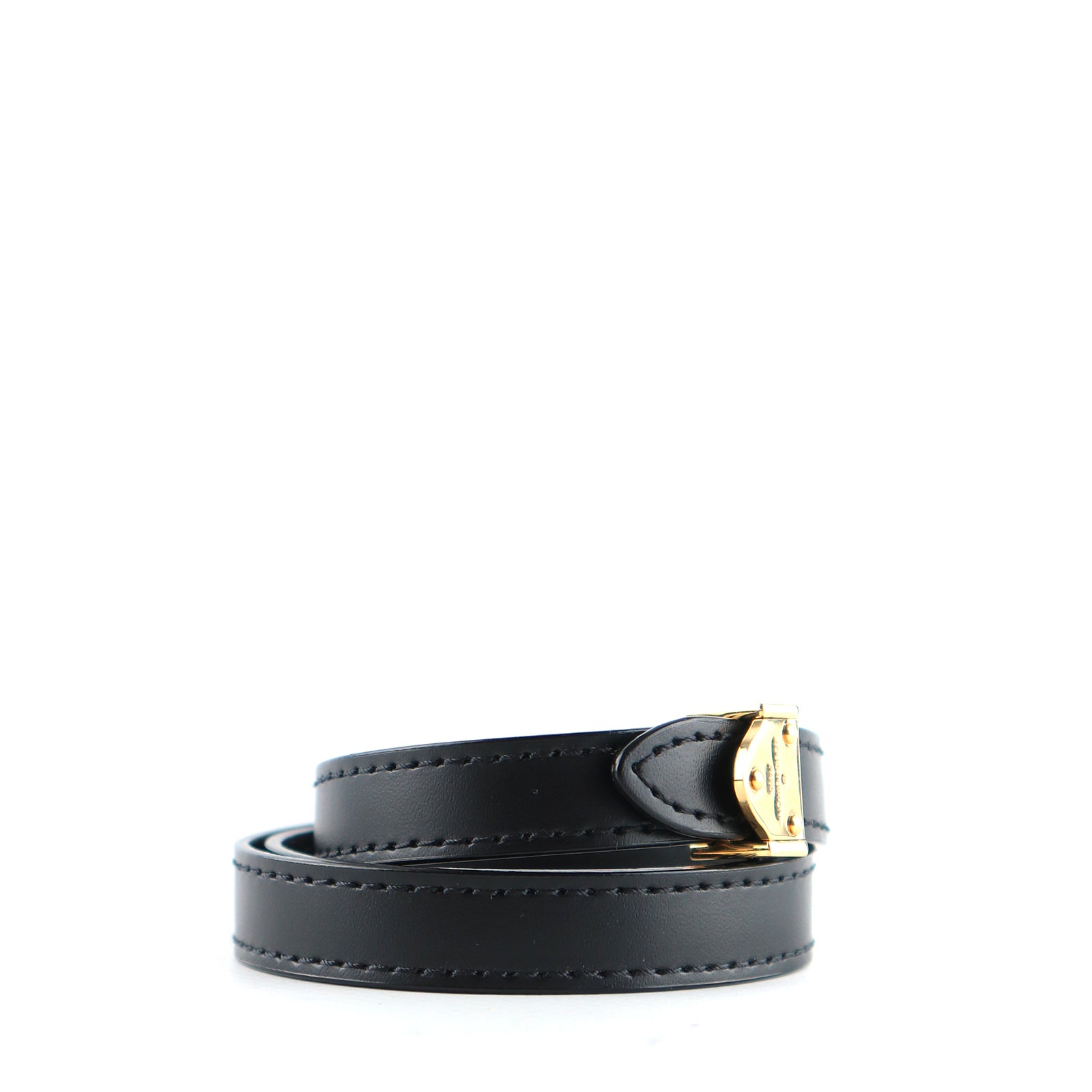 LOUIS VUITTON - Triple tour bracelet in black leather