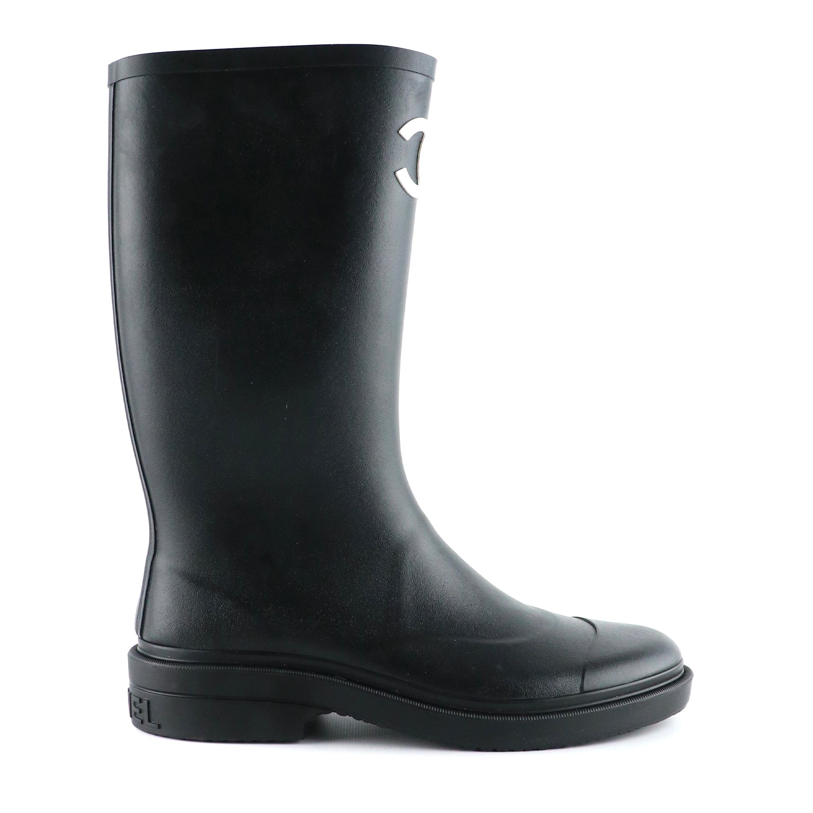 CHANEL - Rubber rain boots (T39)