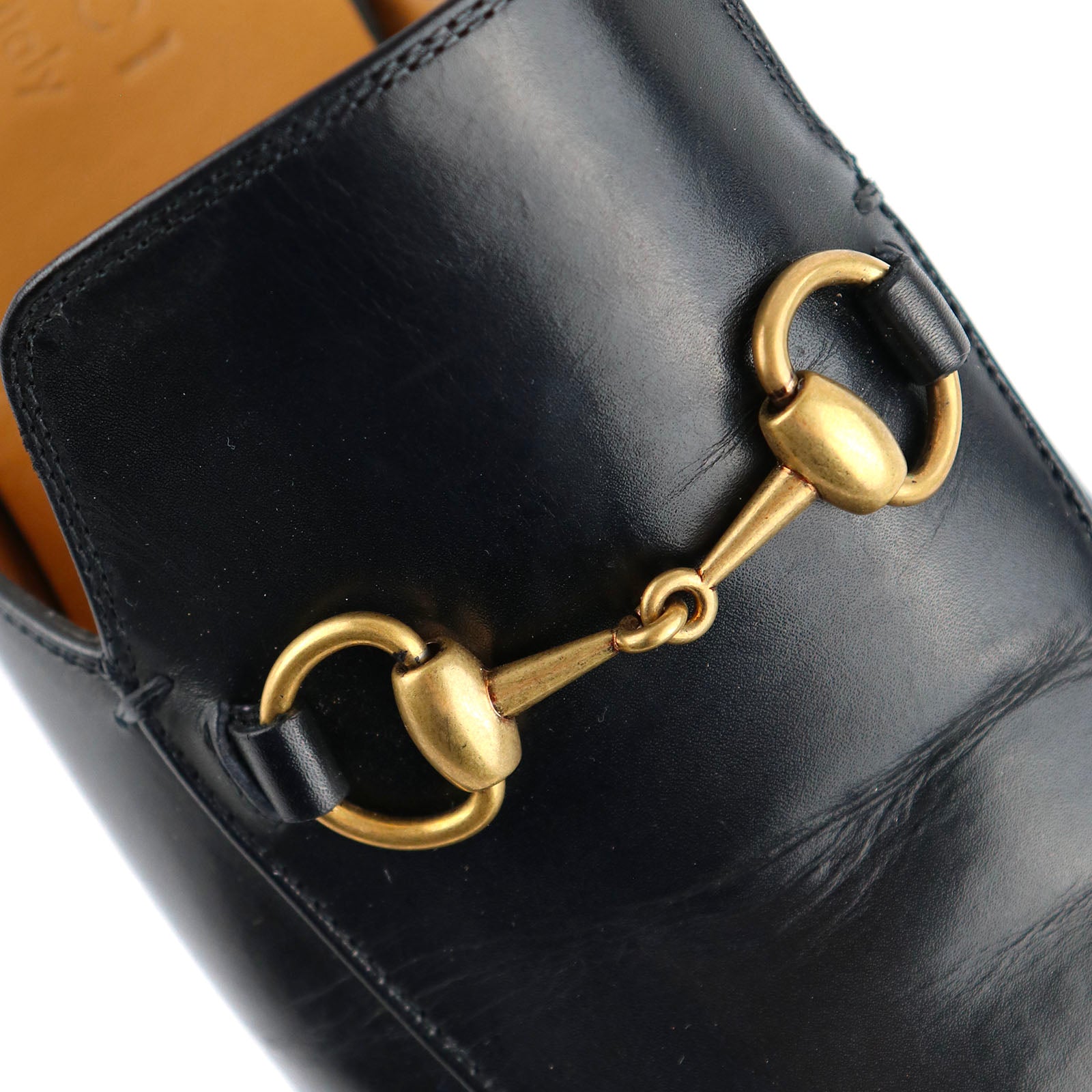 GUCCI - Mules Princetown en cuir noir (T40,5)
