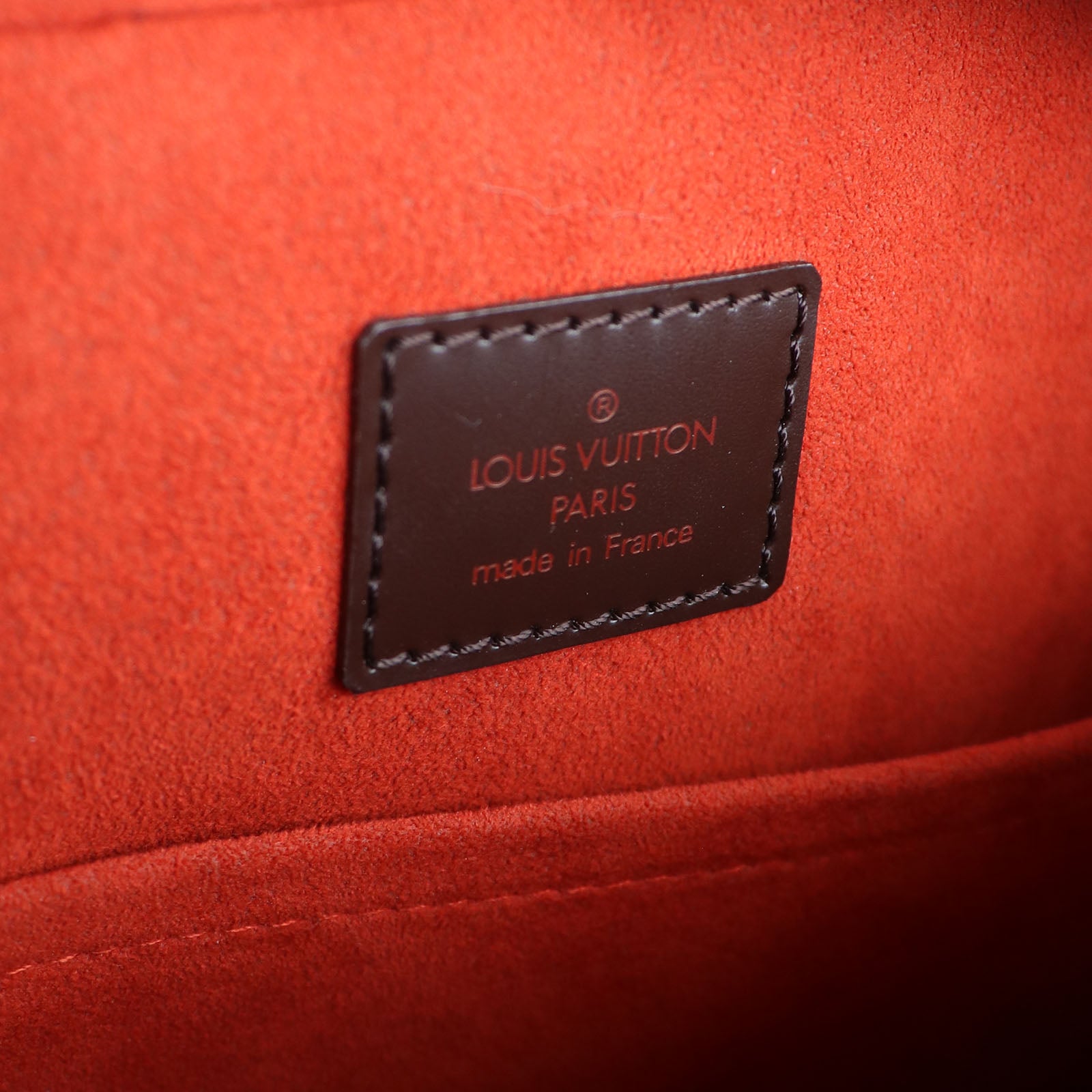 LOUIS VUITTON - Sac à main Sarria en toile damier ébène