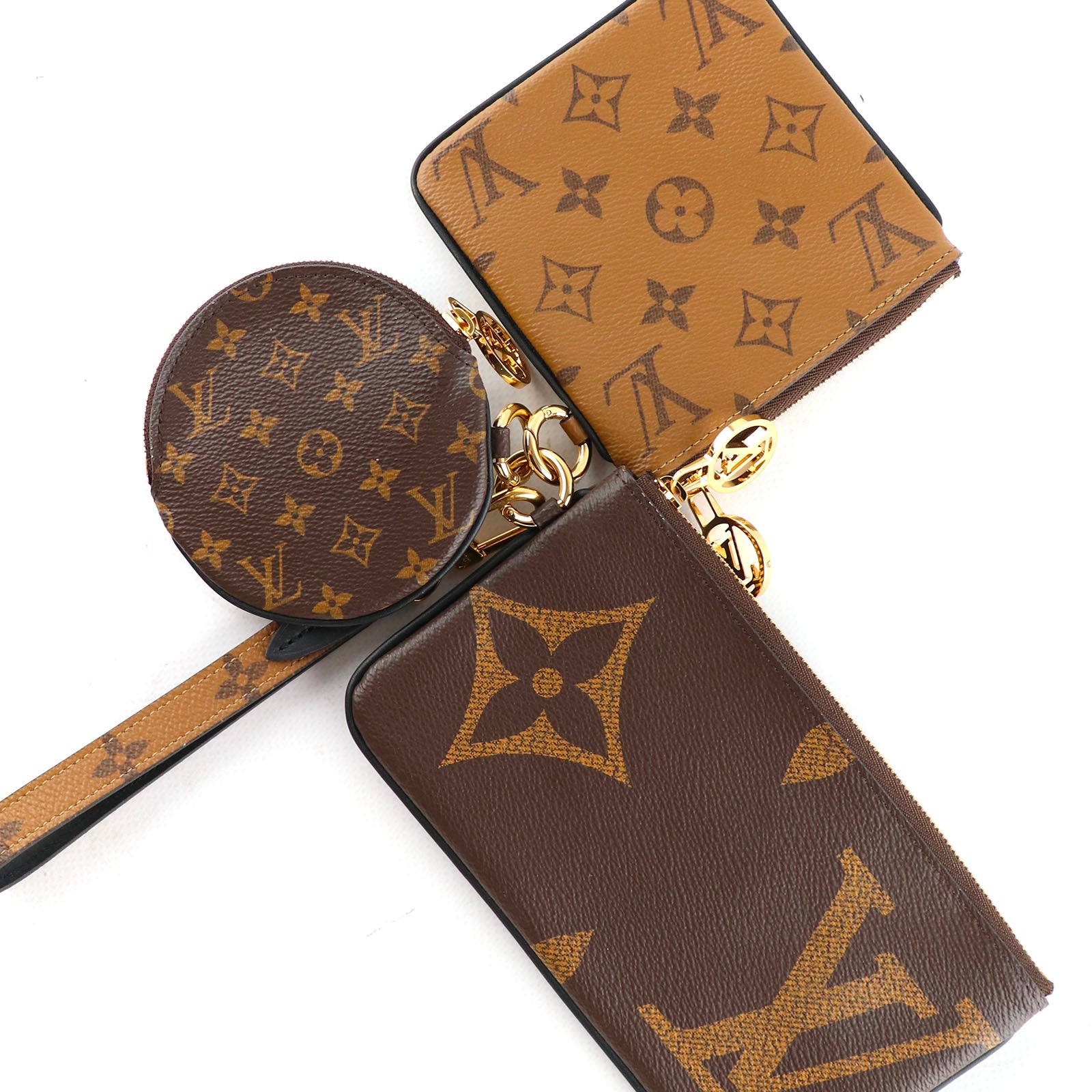 LOUIS VUITTON - Pochette triple en toile monogramme