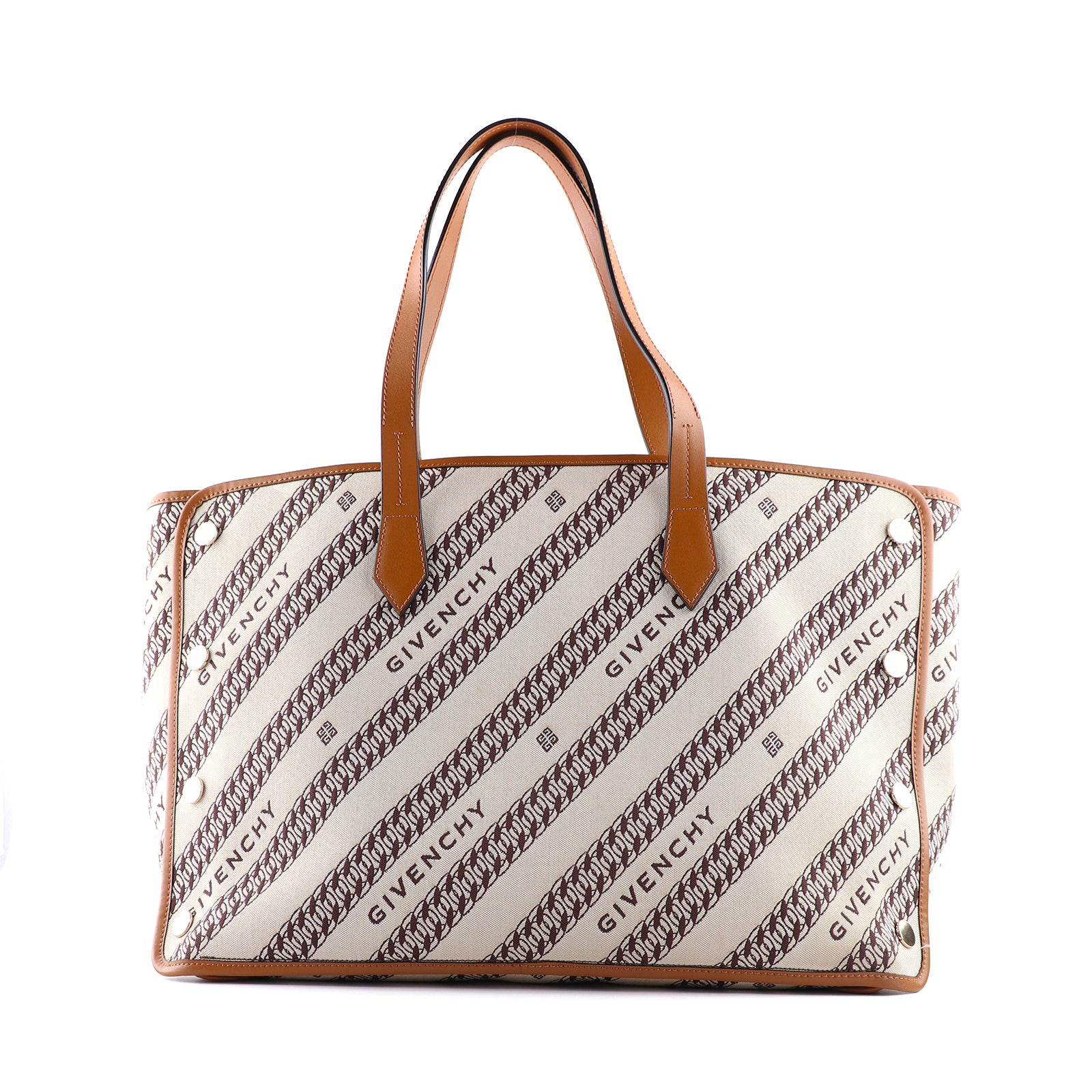 GIVENCHY - Tote bag in canvas and natural leather