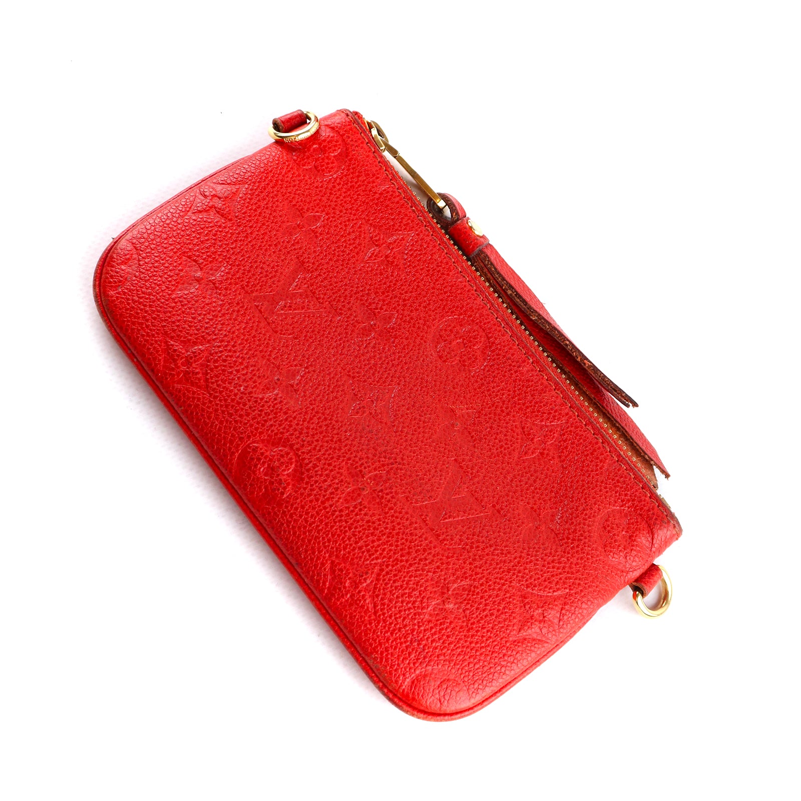 LOUIS VUITTON - Sac cabas Citadine en cuir grainé rouge embossé