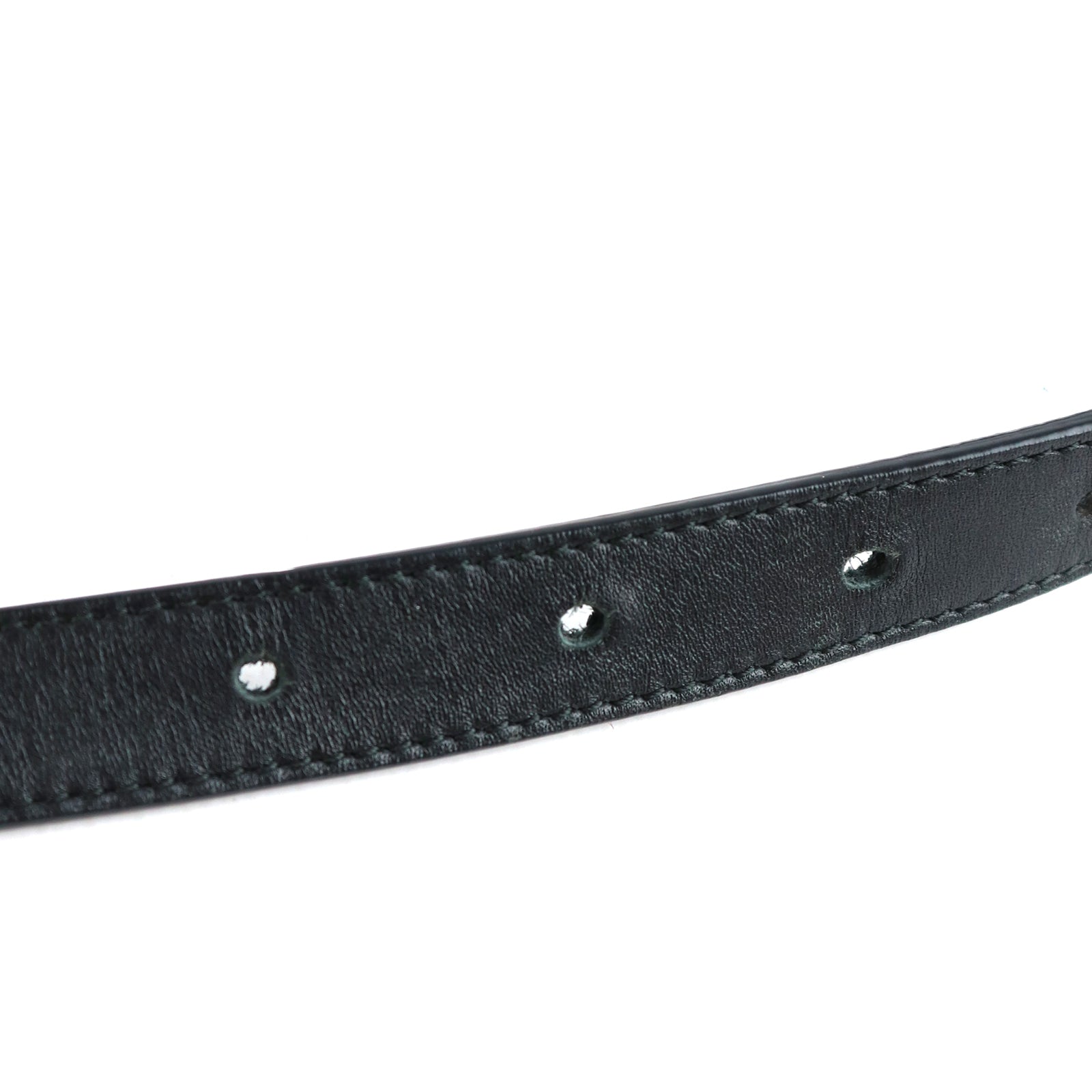 GUCCI - Ceinture GG Marmont en cuir noir (T80)