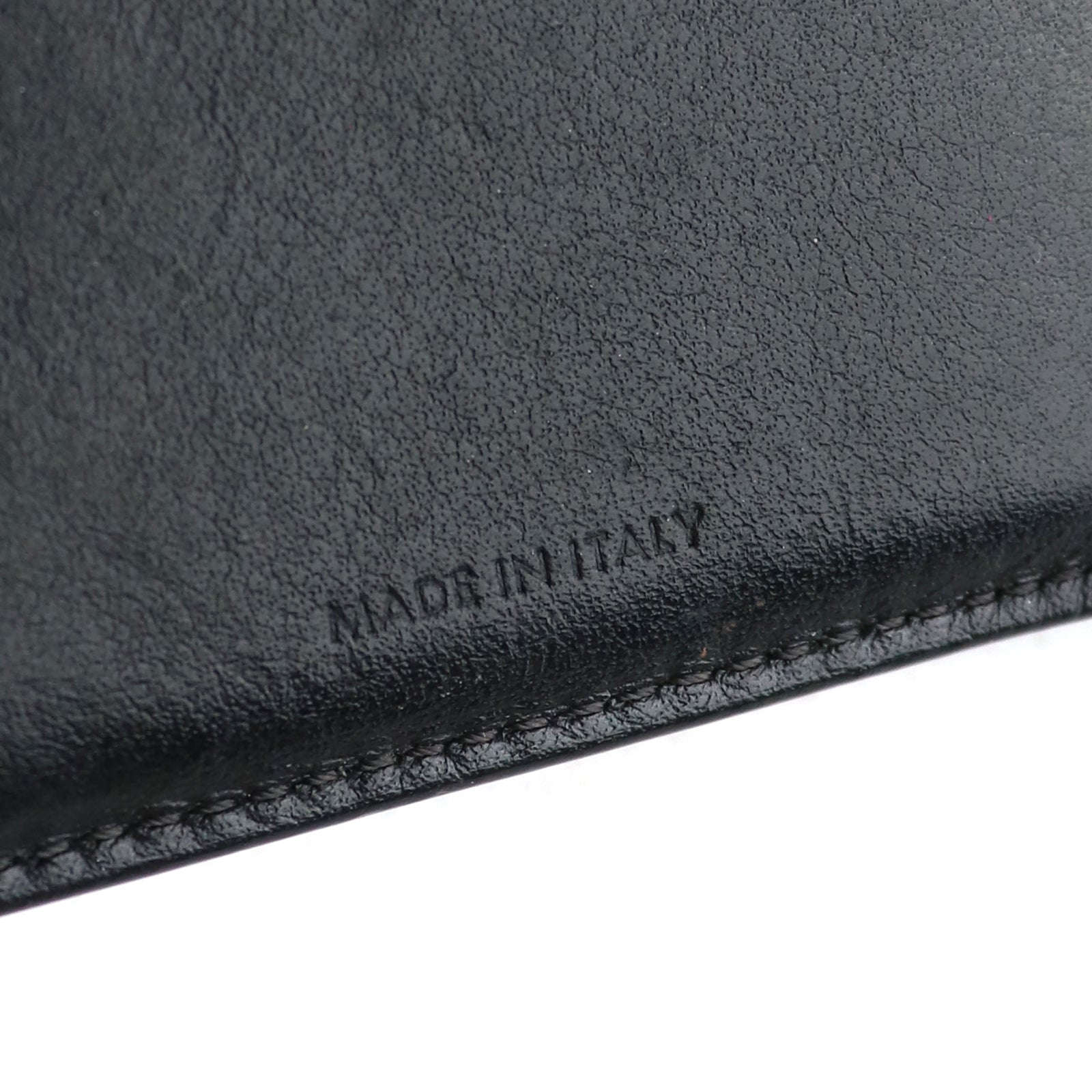 CELINE - Etui pour passeport en cuir grainé noir