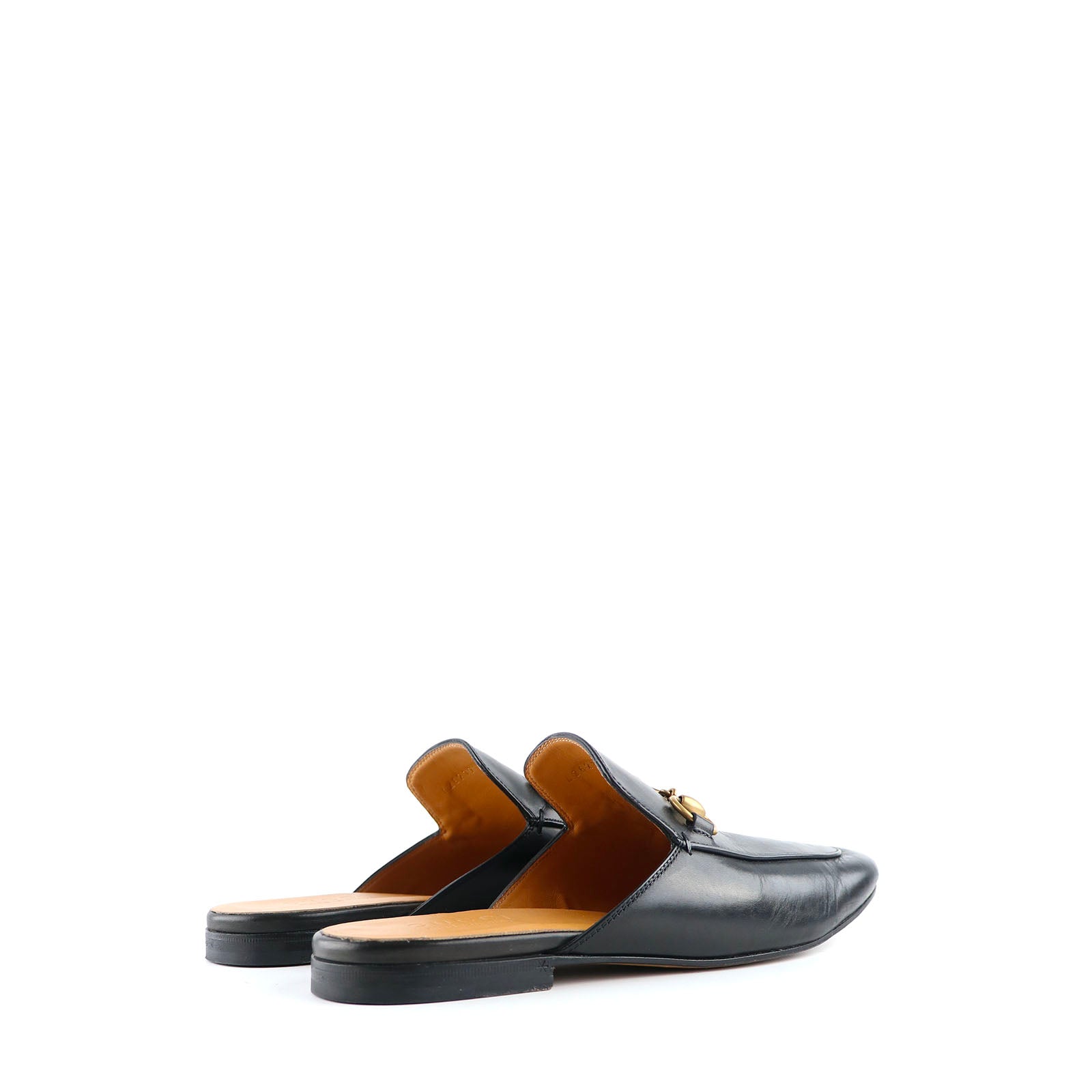 GUCCI - Mules Princetown en cuir noir (T40,5)