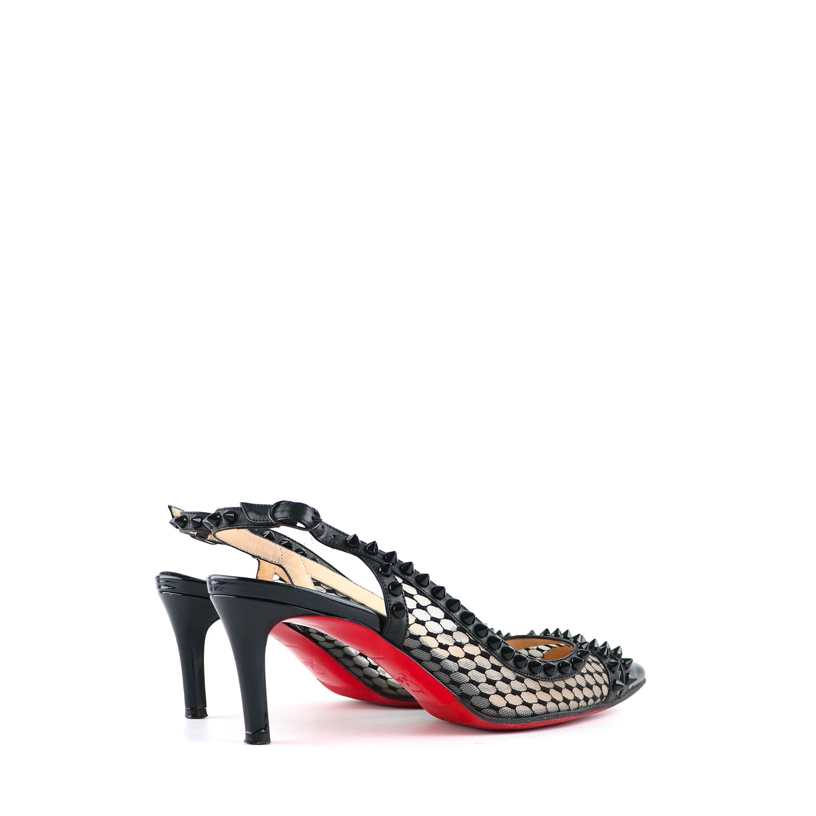 LOUBOUTIN - Escarpins Follies en cuir noir (T36)