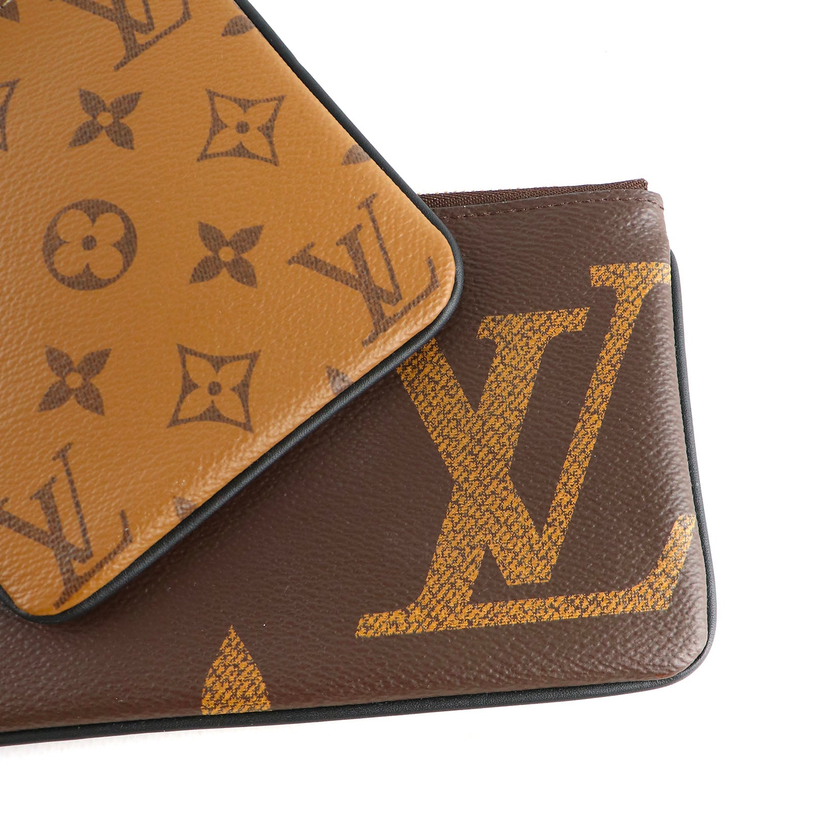 LOUIS VUITTON - Pochette triple en toile monogramme