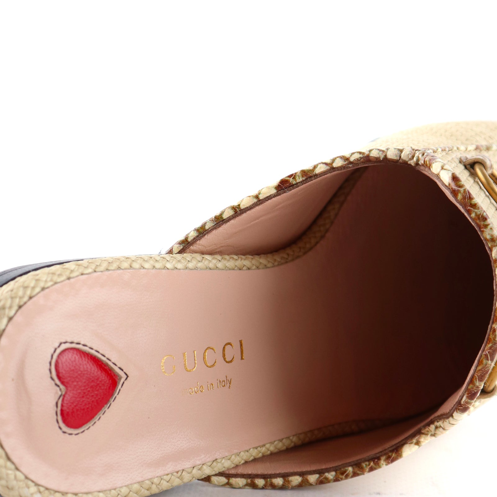 GUCCI - Mules Pricetown en raphia (T36,5)
