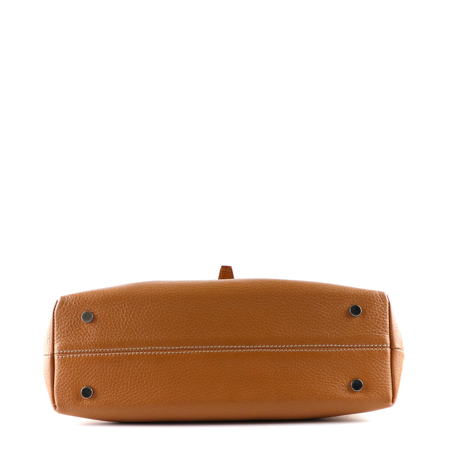 BURBERRY - Sac à main en cuir grainé vintage