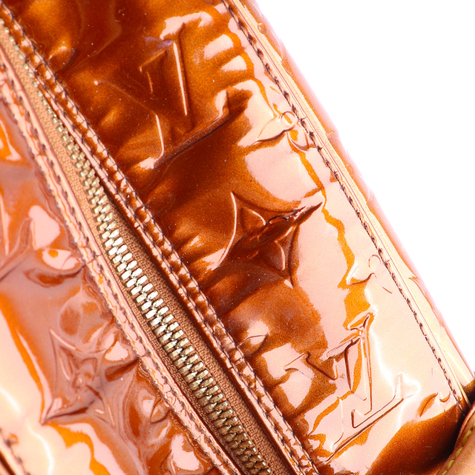 LOUIS VUITTON - Sac à main Tompkins en cuir verni empreinte monogramme