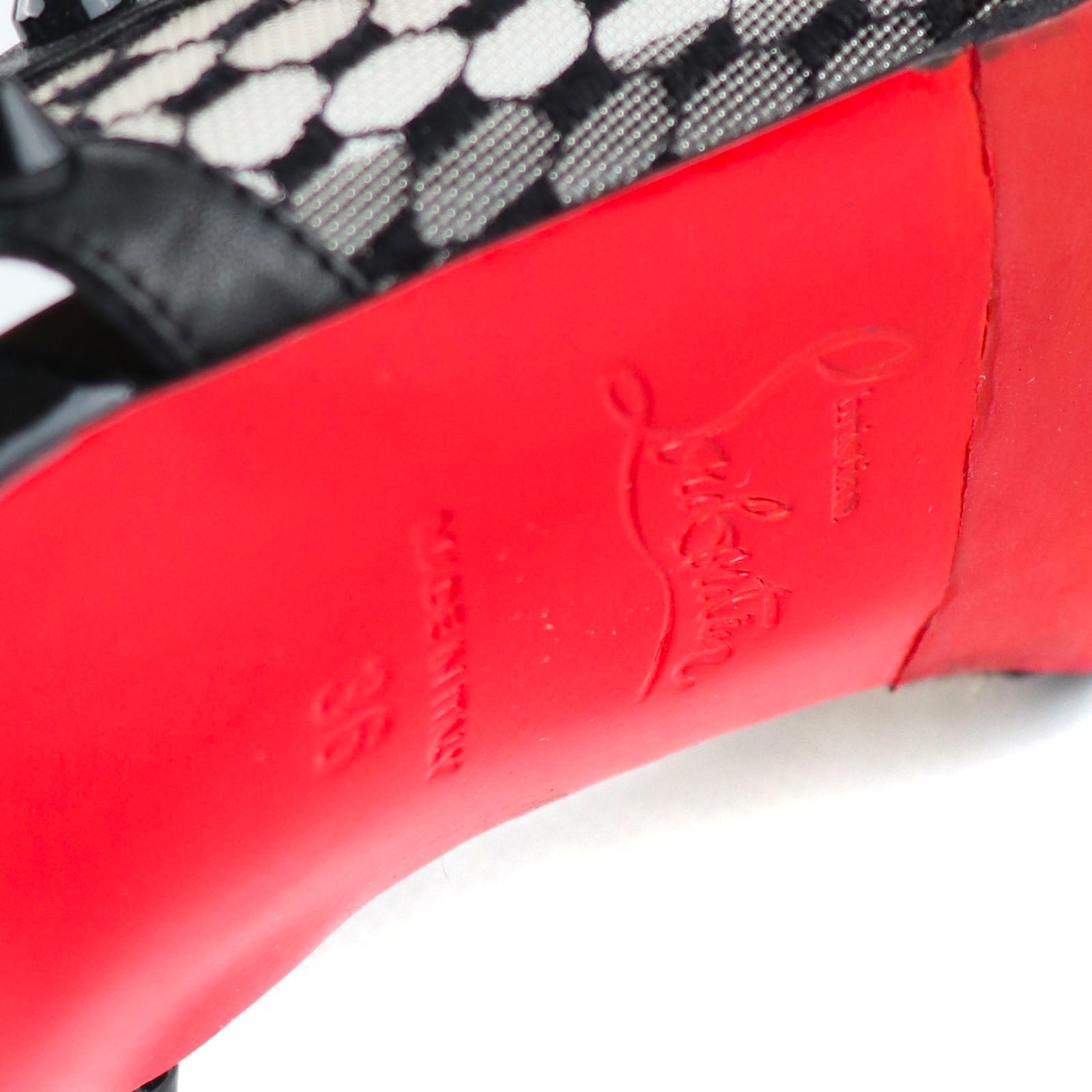 LOUBOUTIN - Escarpins Follies en cuir noir (T36)
