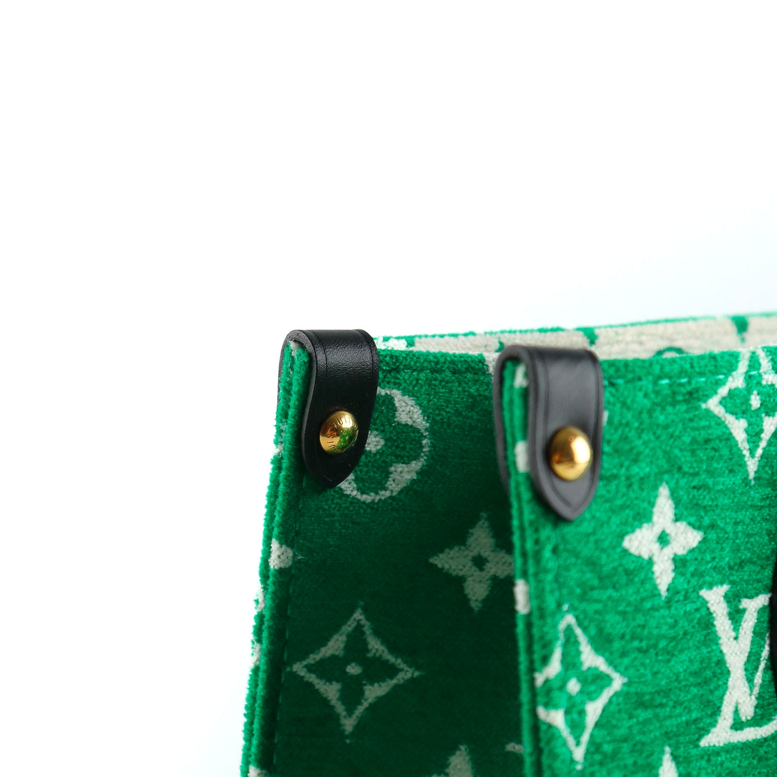 LOUIS VUITTON - Sac cabas OnTheGo en jacquard vert PM
