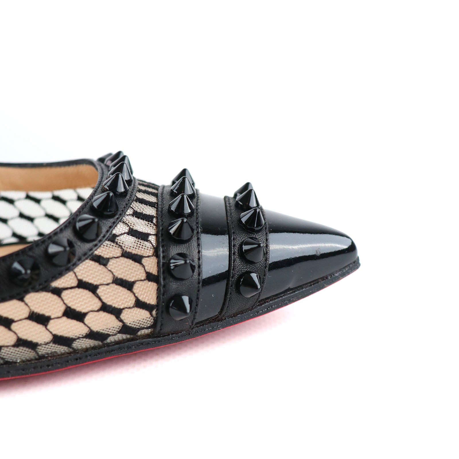 LOUBOUTIN - Escarpins Follies en cuir noir (T36)