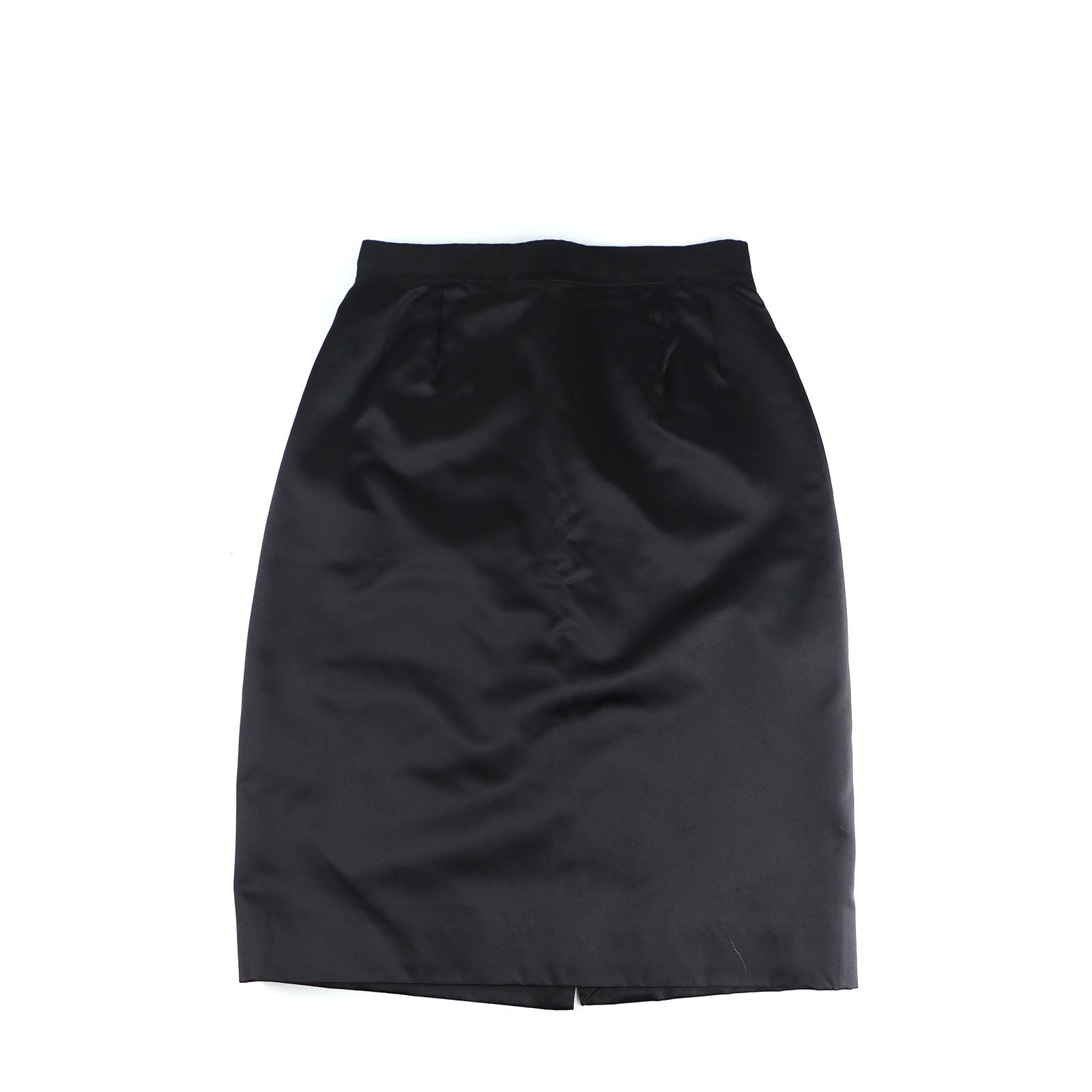 CHANEL - Jupe en soie noire (T34)