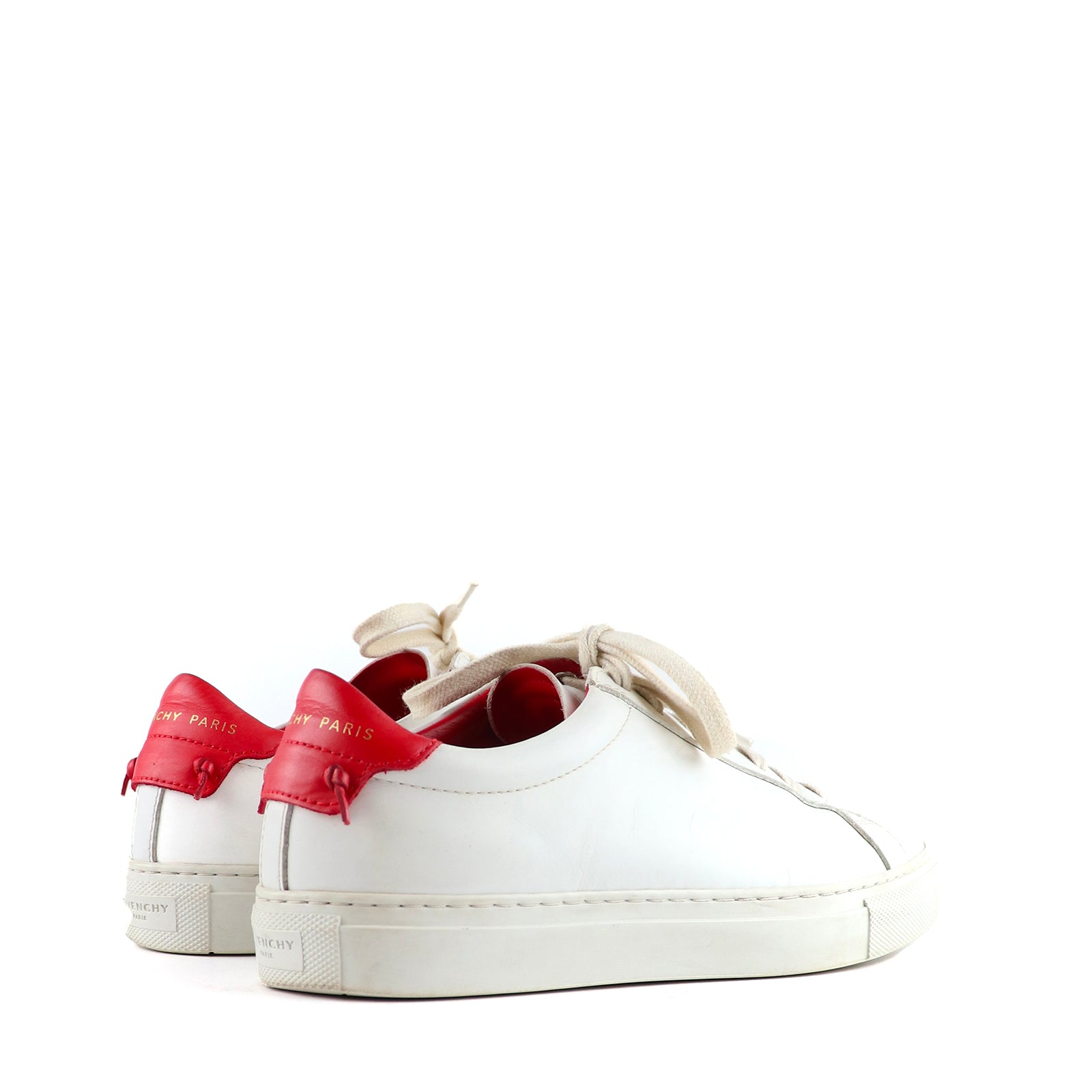 GIVENCHY - Sneakers Urban Street en cuir blanc et rouge (T36)
