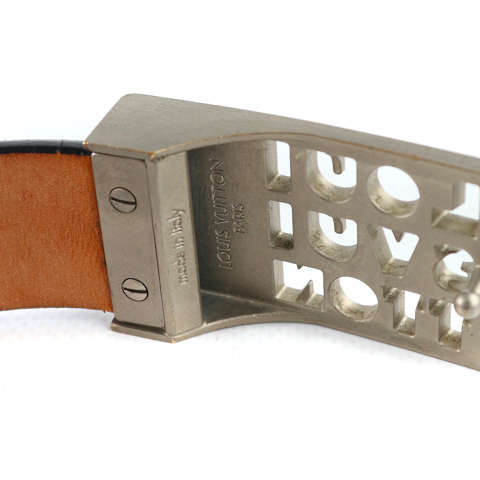 LOUIS VUITTON - Ceinture en cuir (T90)