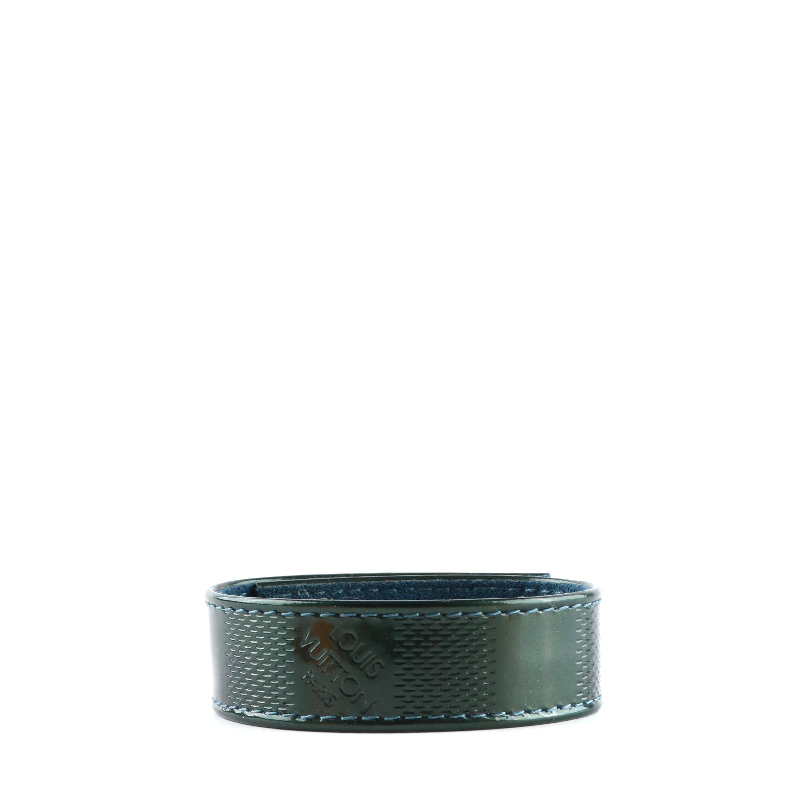 LOUIS VUITTON - Bracelet en cuir verni empreinte