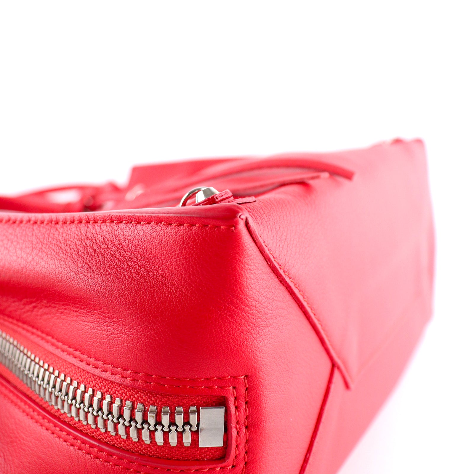 BALENCIAGA - Sac cabas avec bandoulière Papier A4 en cuir rouge