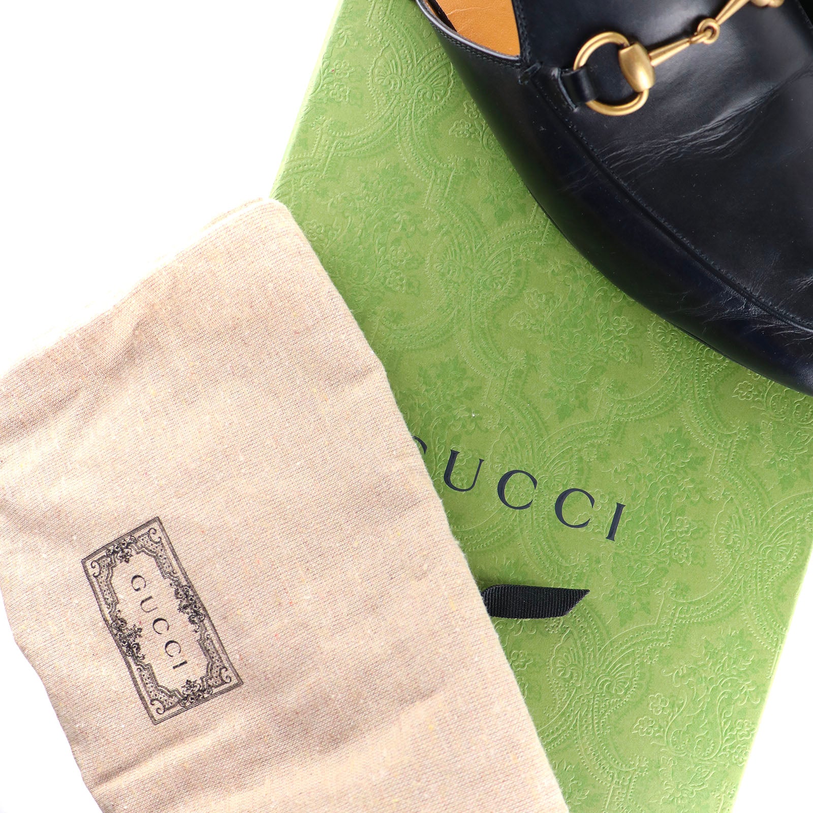 GUCCI - Mules Princetown en cuir noir (T40,5)