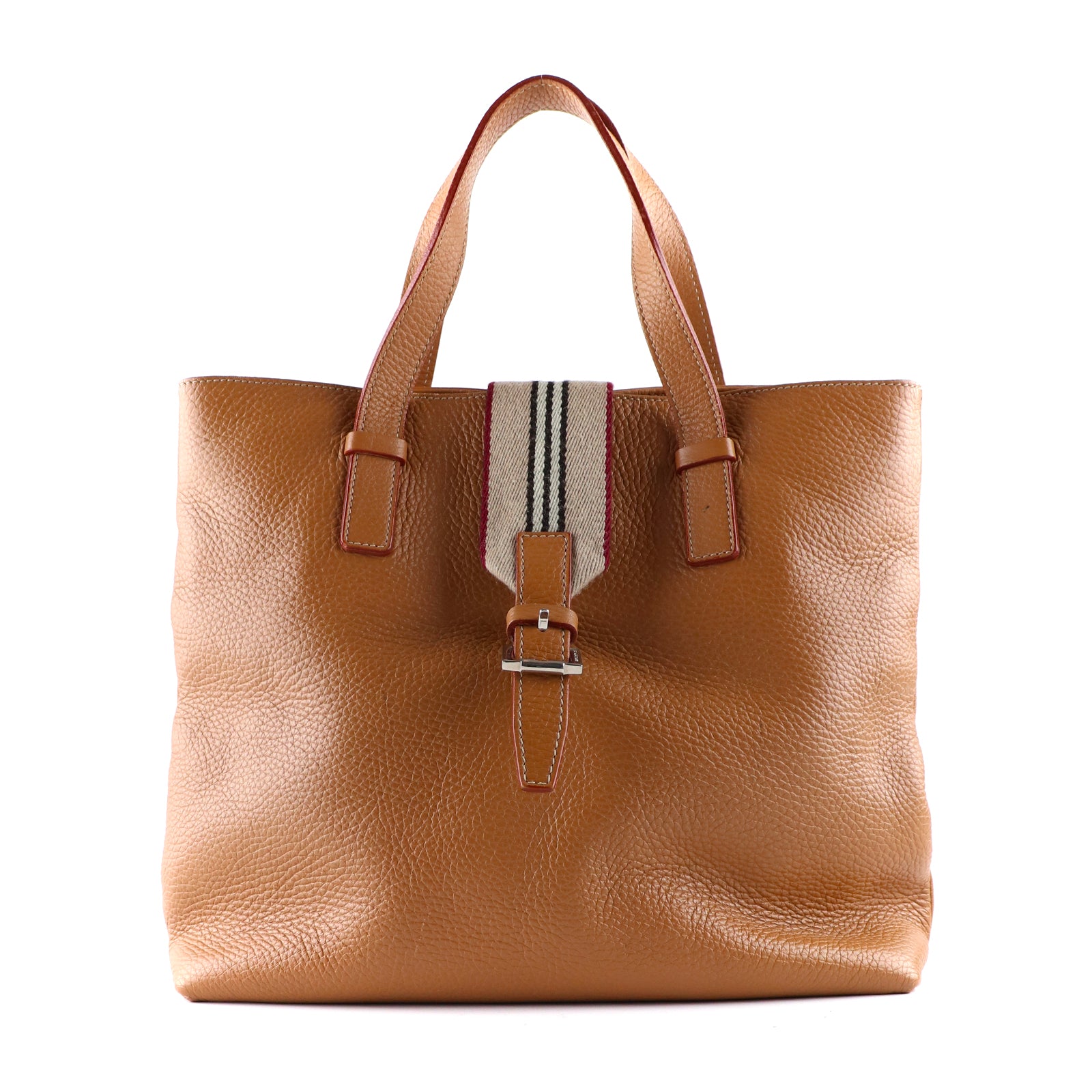 BURBERRY - Vintage grained leather handbag