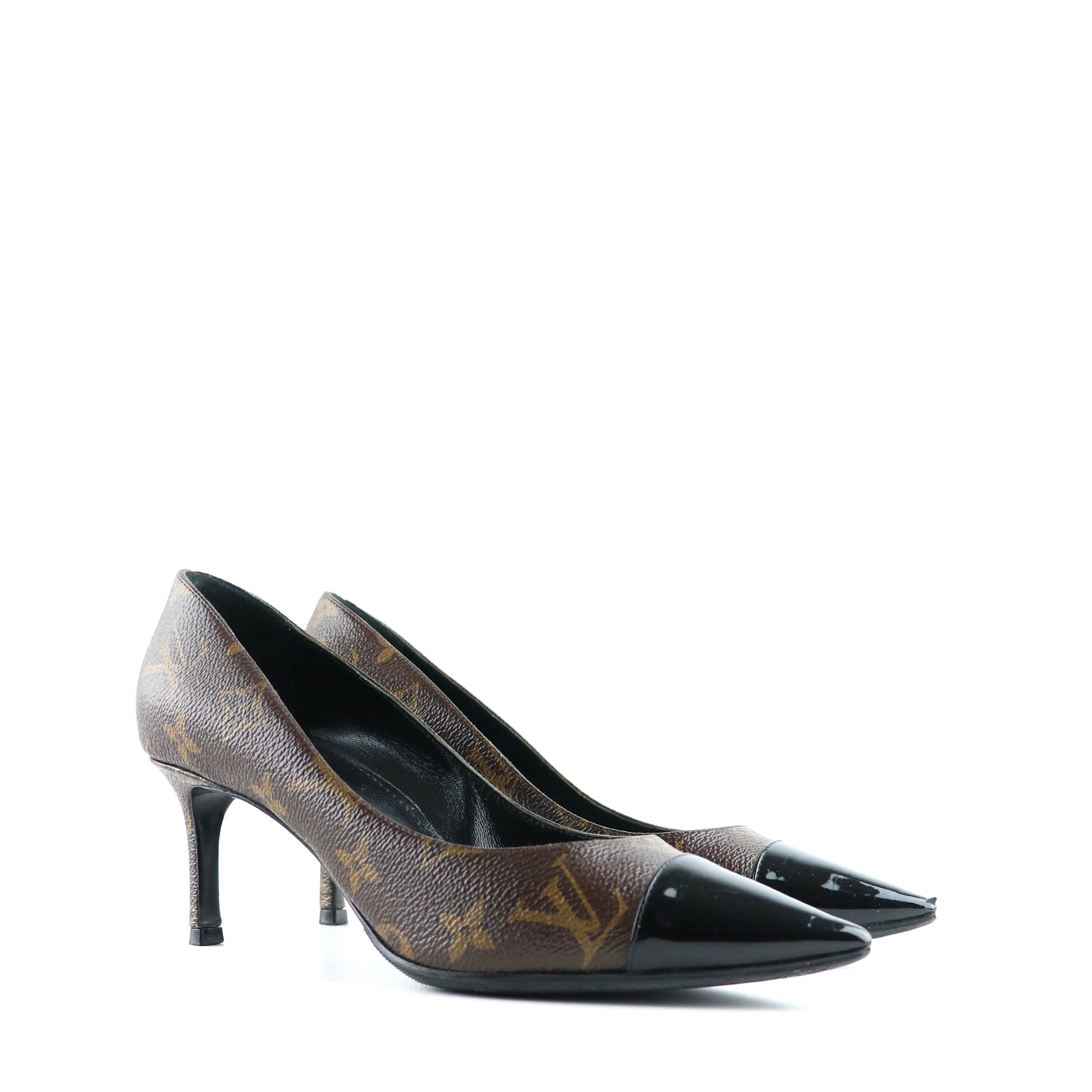 LOUIS VUITTON - Escarpins en toile monogramme (T37,5)