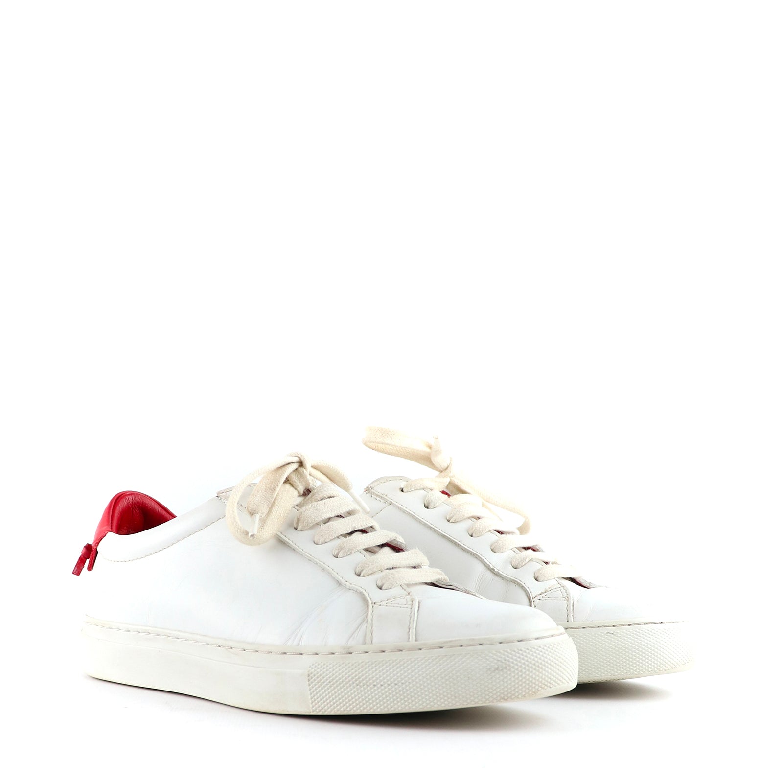 GIVENCHY - Sneakers Urban Street en cuir blanc et rouge (T36)