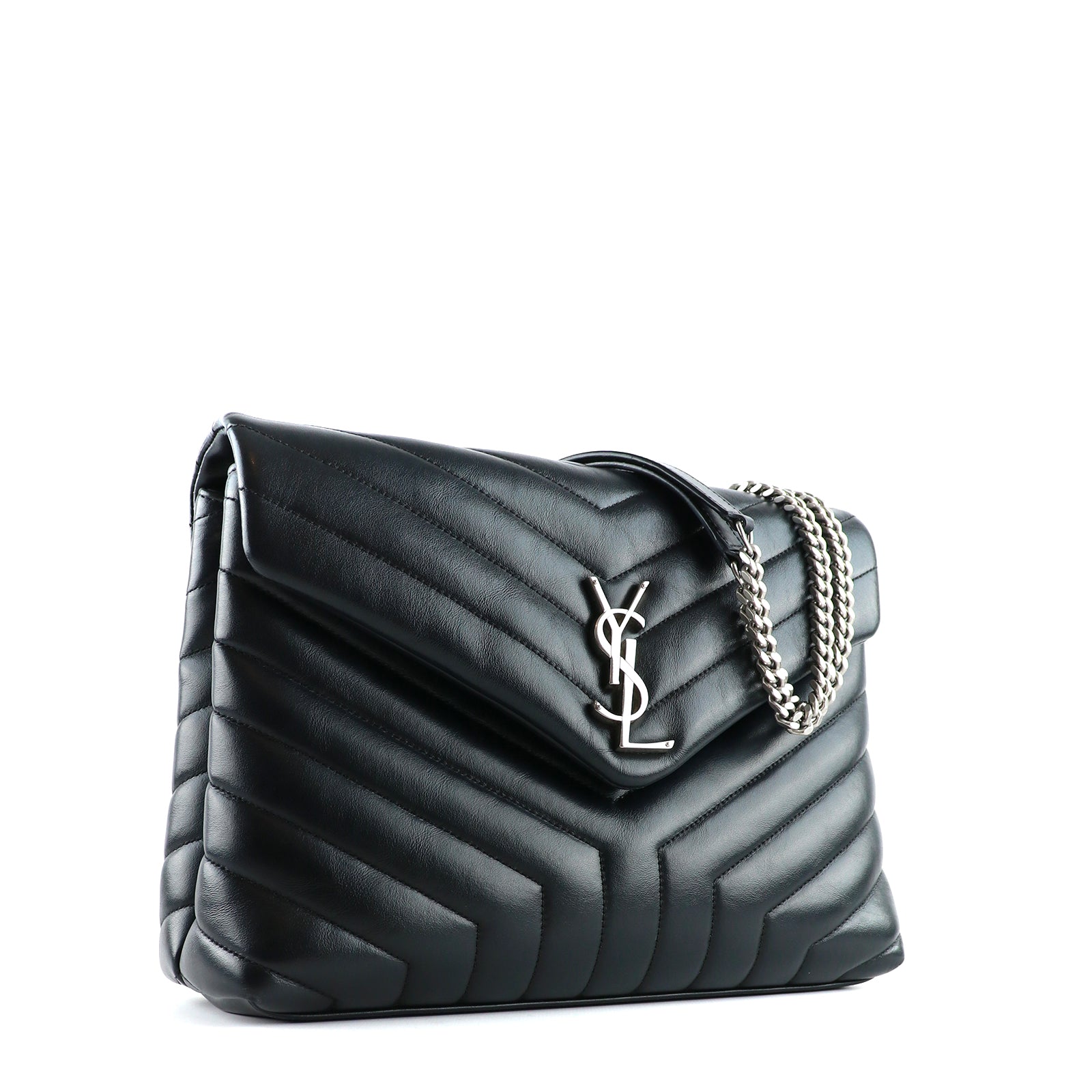 SAINT LAURENT - Sac à épaule Loulou medium en cuir matelassé