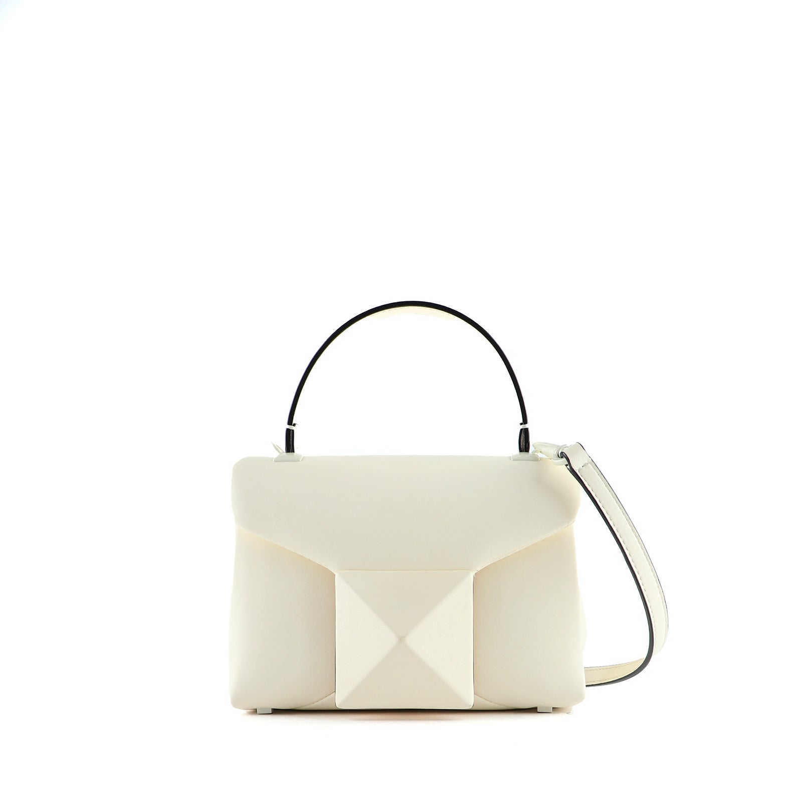 VALENTINO - Sac à bandoulière One Stud Mini en cuir blanc