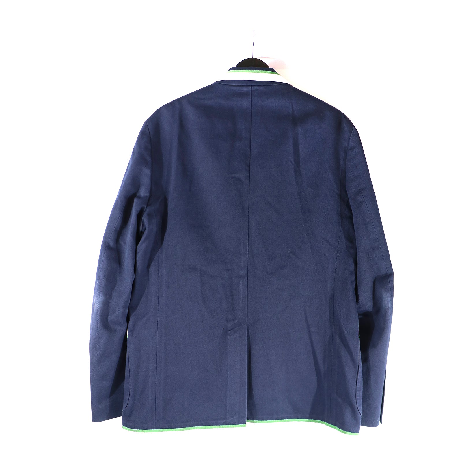 GUCCI - Veste de costume bleu marine avec écusson (T50)