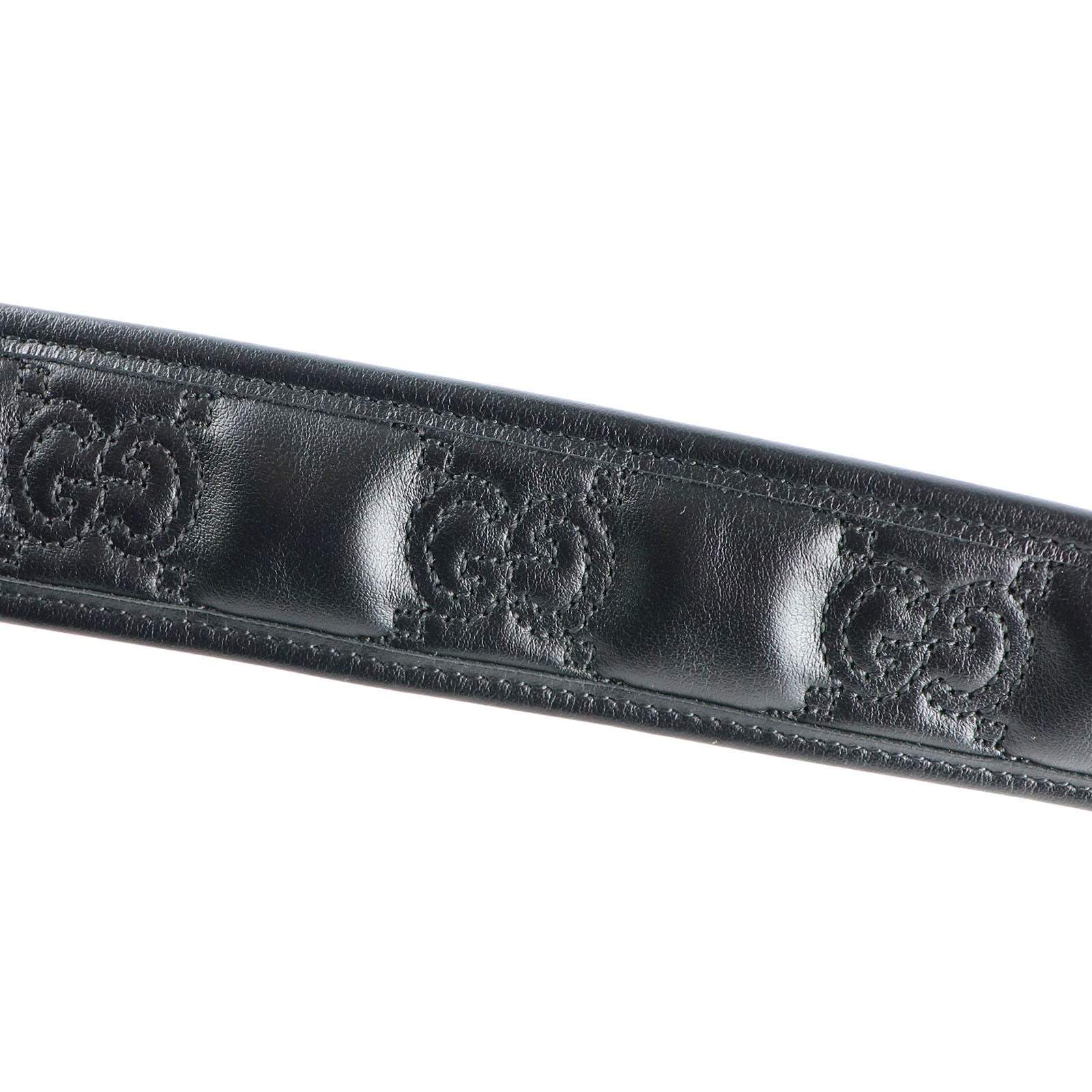 GUCCI - Ceinture en cuir embossé GG Marmont (T95)