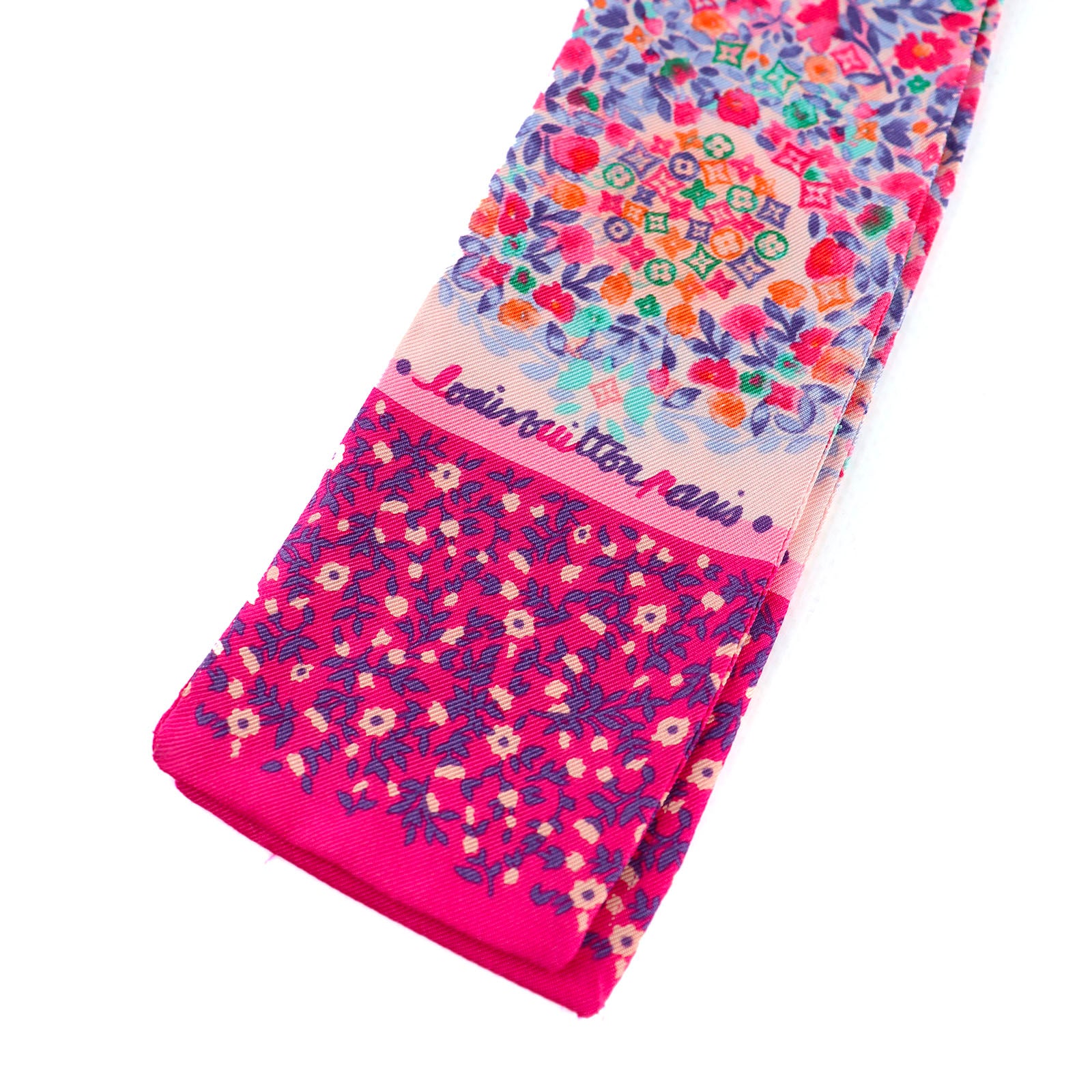 LOUIS VUITTON - Twilly en soie Liberty