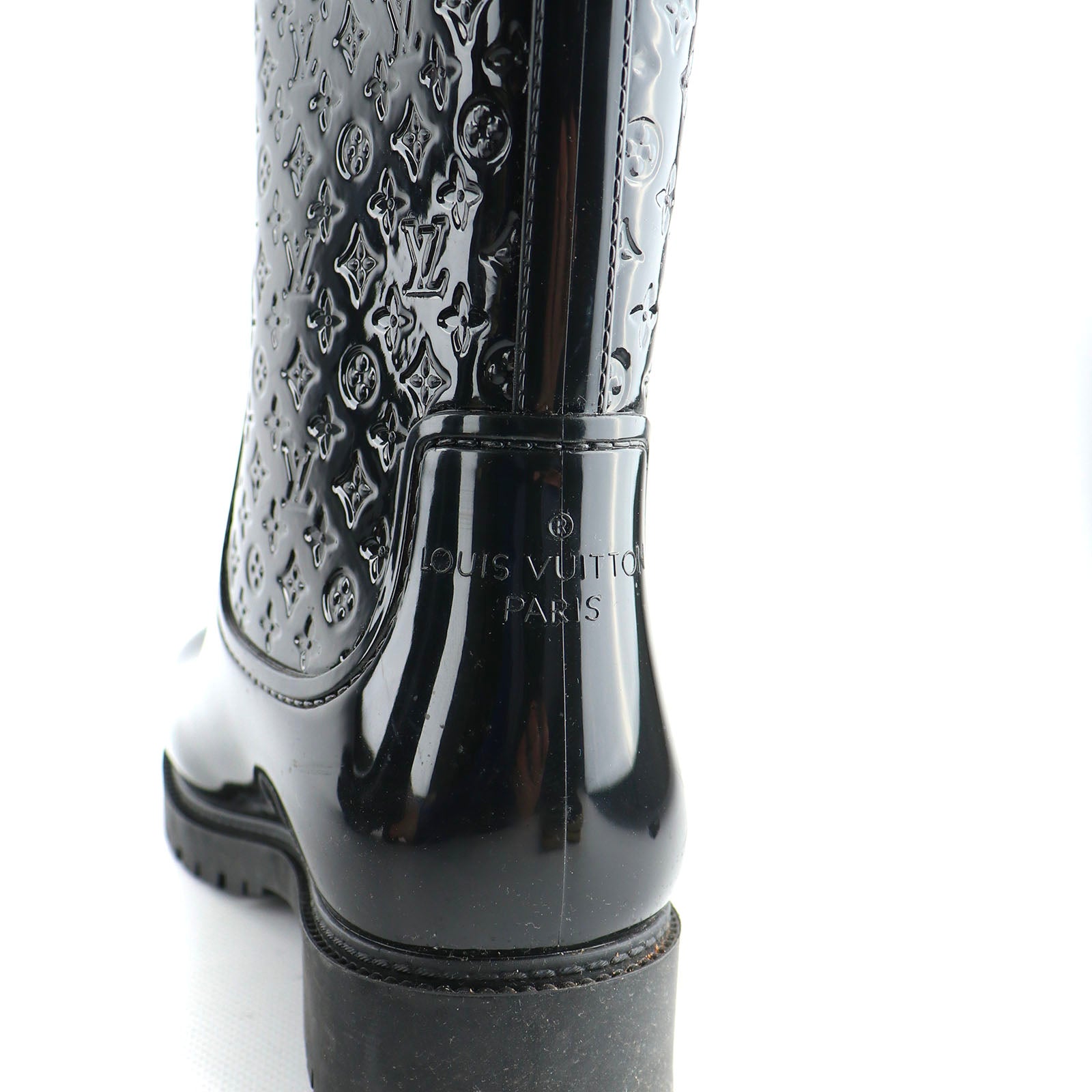 LOUIS VUITTON - Bottes de pluie en caoutchouc (T39)