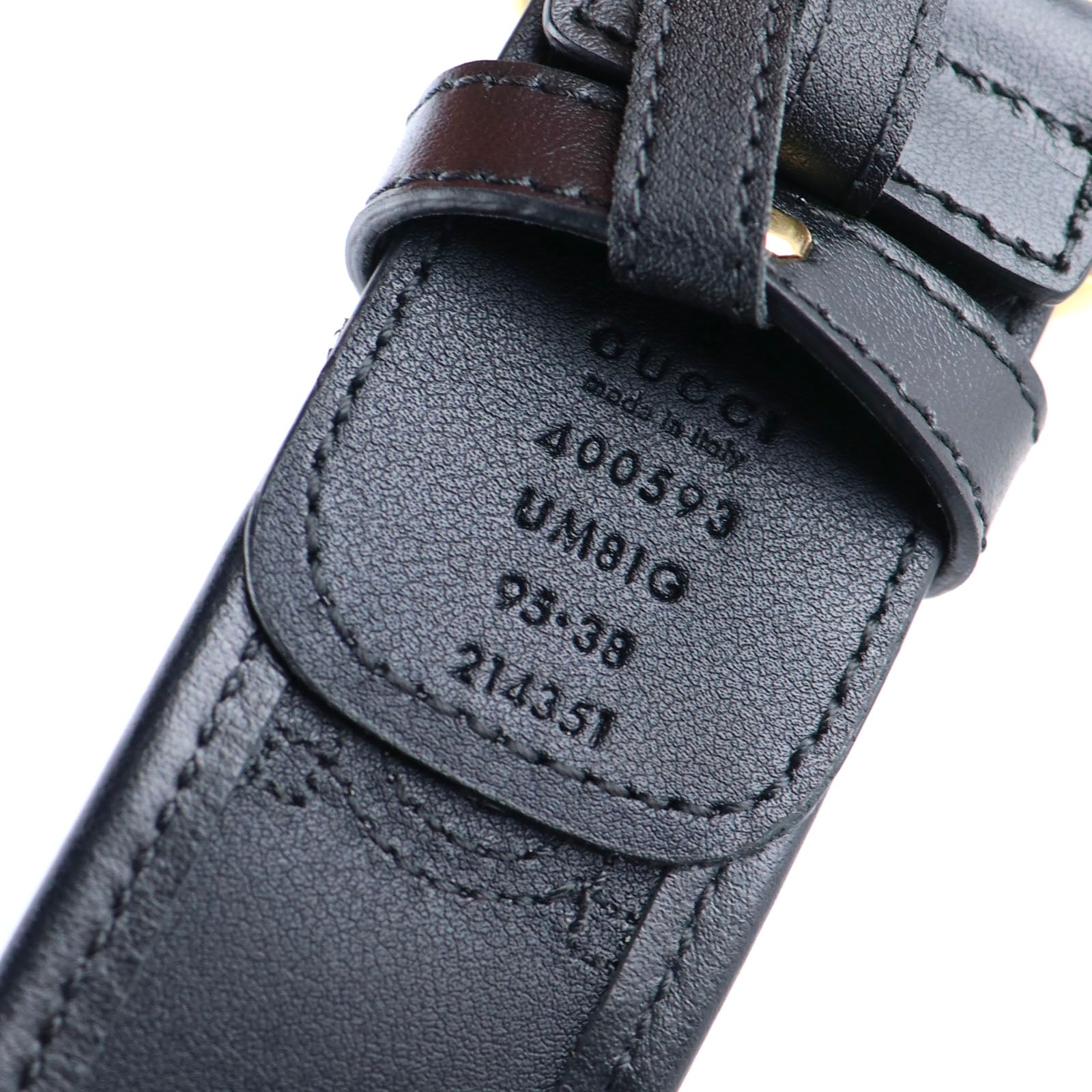 GUCCI - Ceinture en cuir embossé GG Marmont (T95)